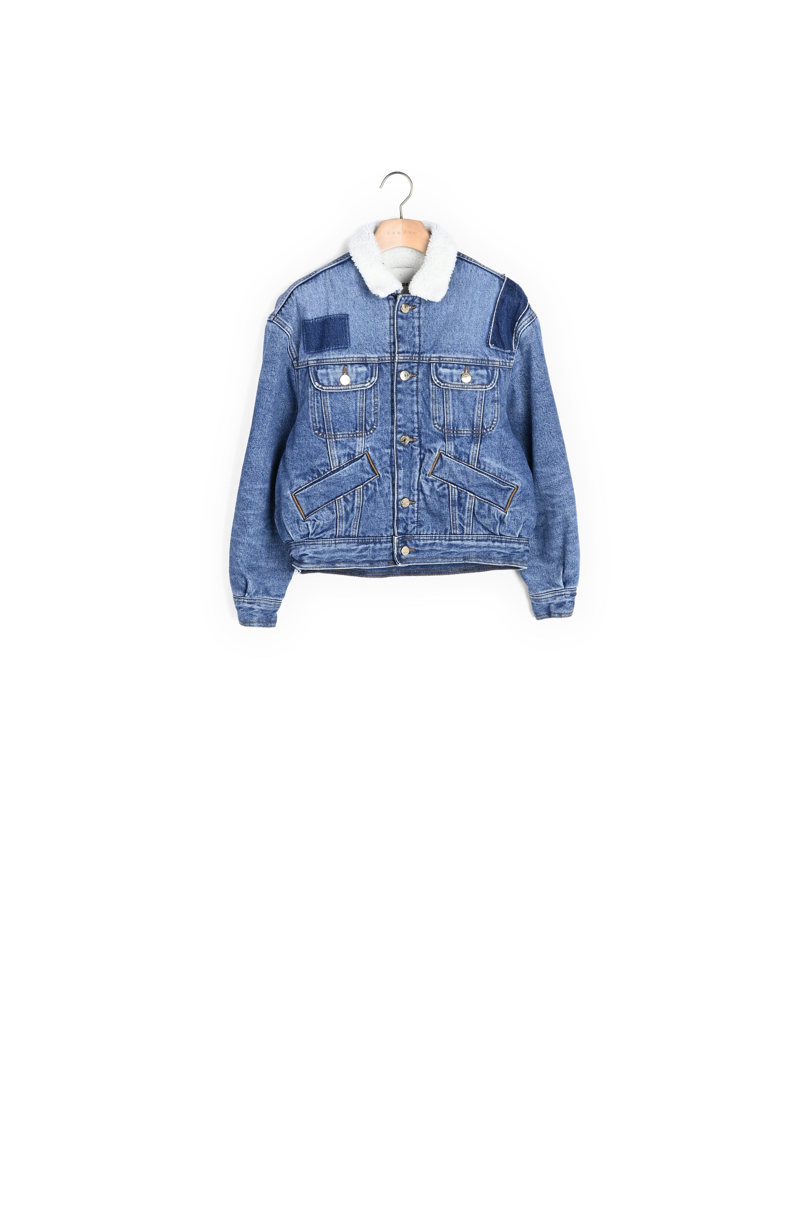 Veste en Jean doublée Sandro seconde main