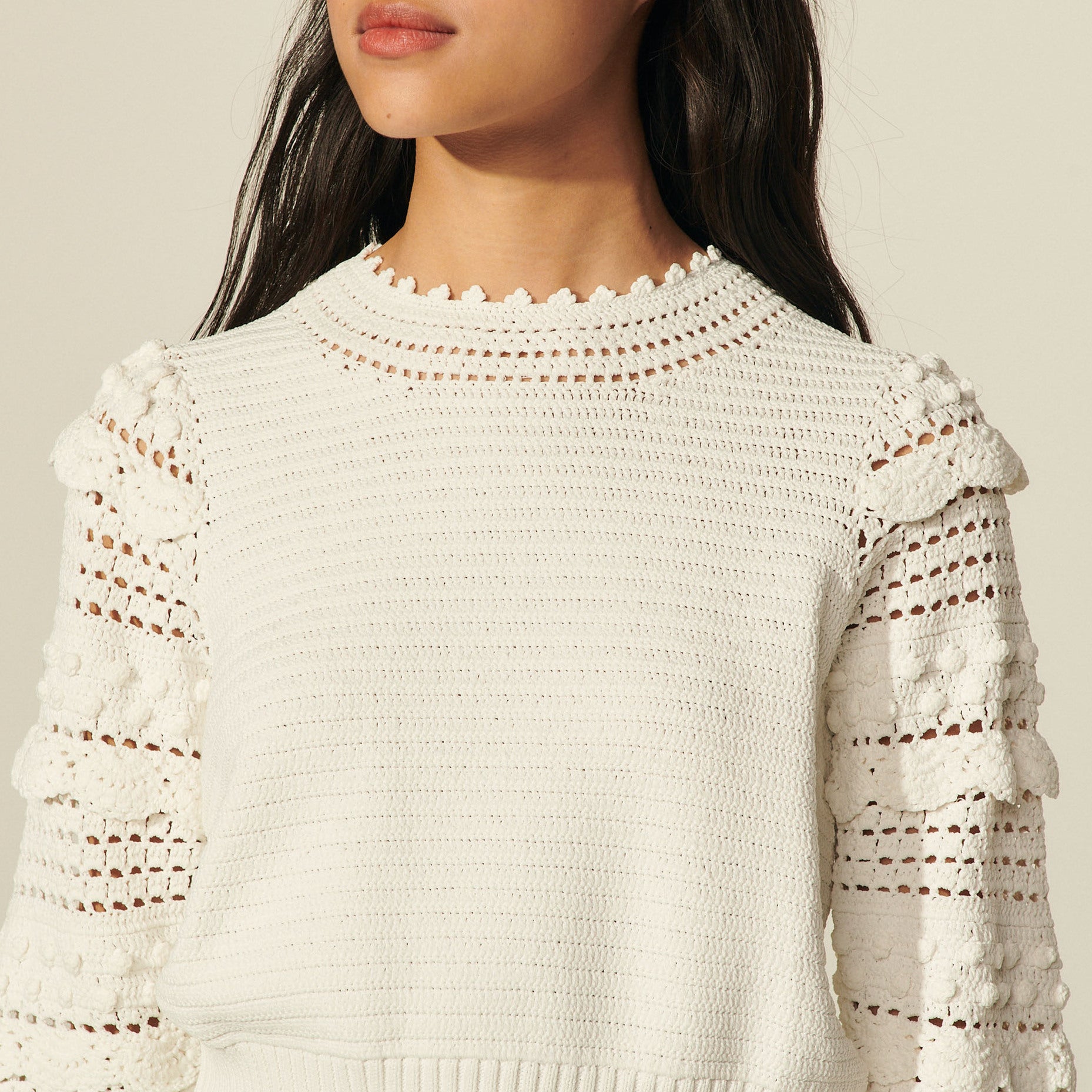 Pull en crochet Sandro seconde main