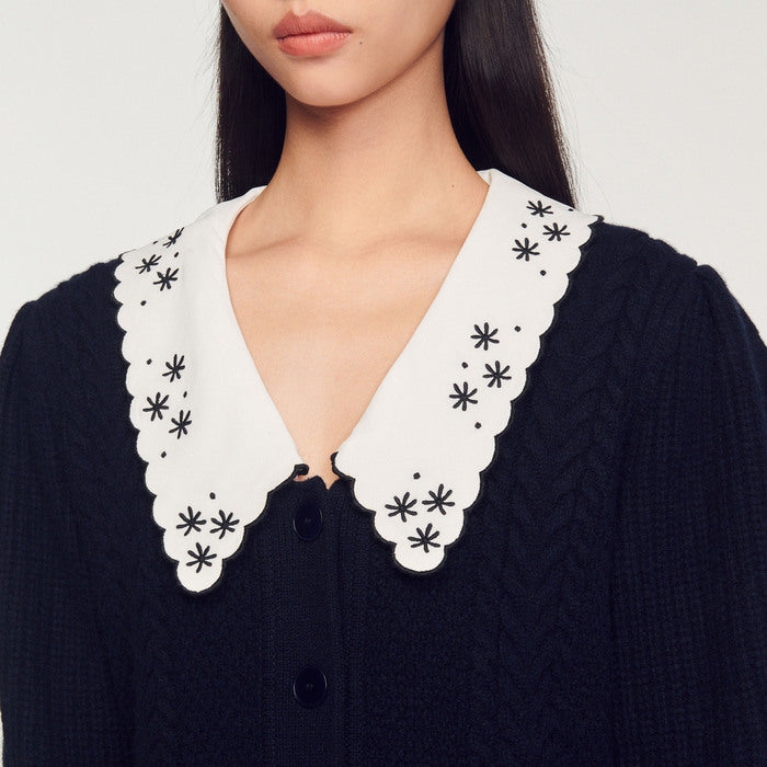 Cardicoat à large col Sandro seconde main