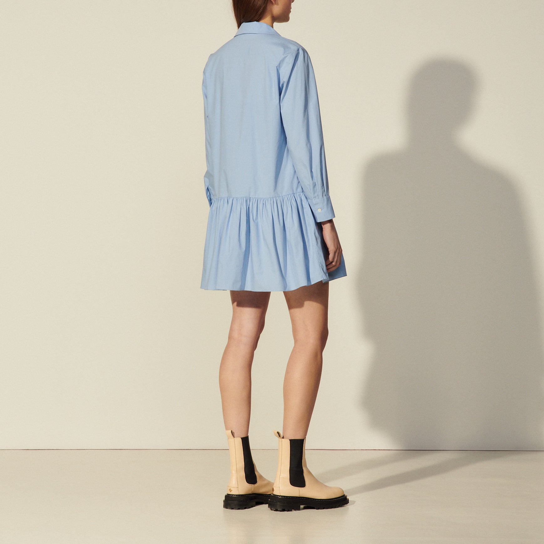 Robe esprit Chemise en coton Sandro seconde main