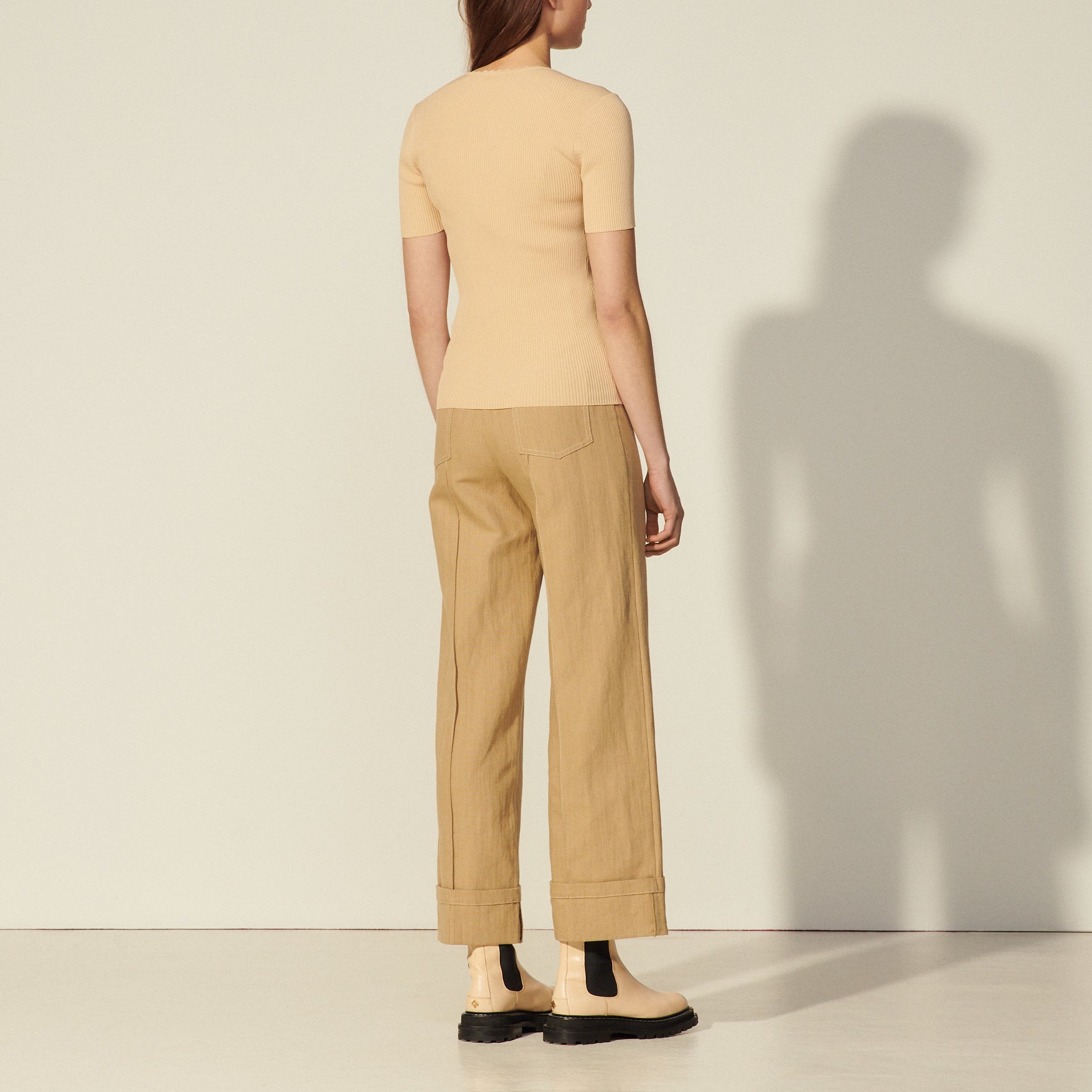 Top en Maille à décolleté bustier Sandro seconde main