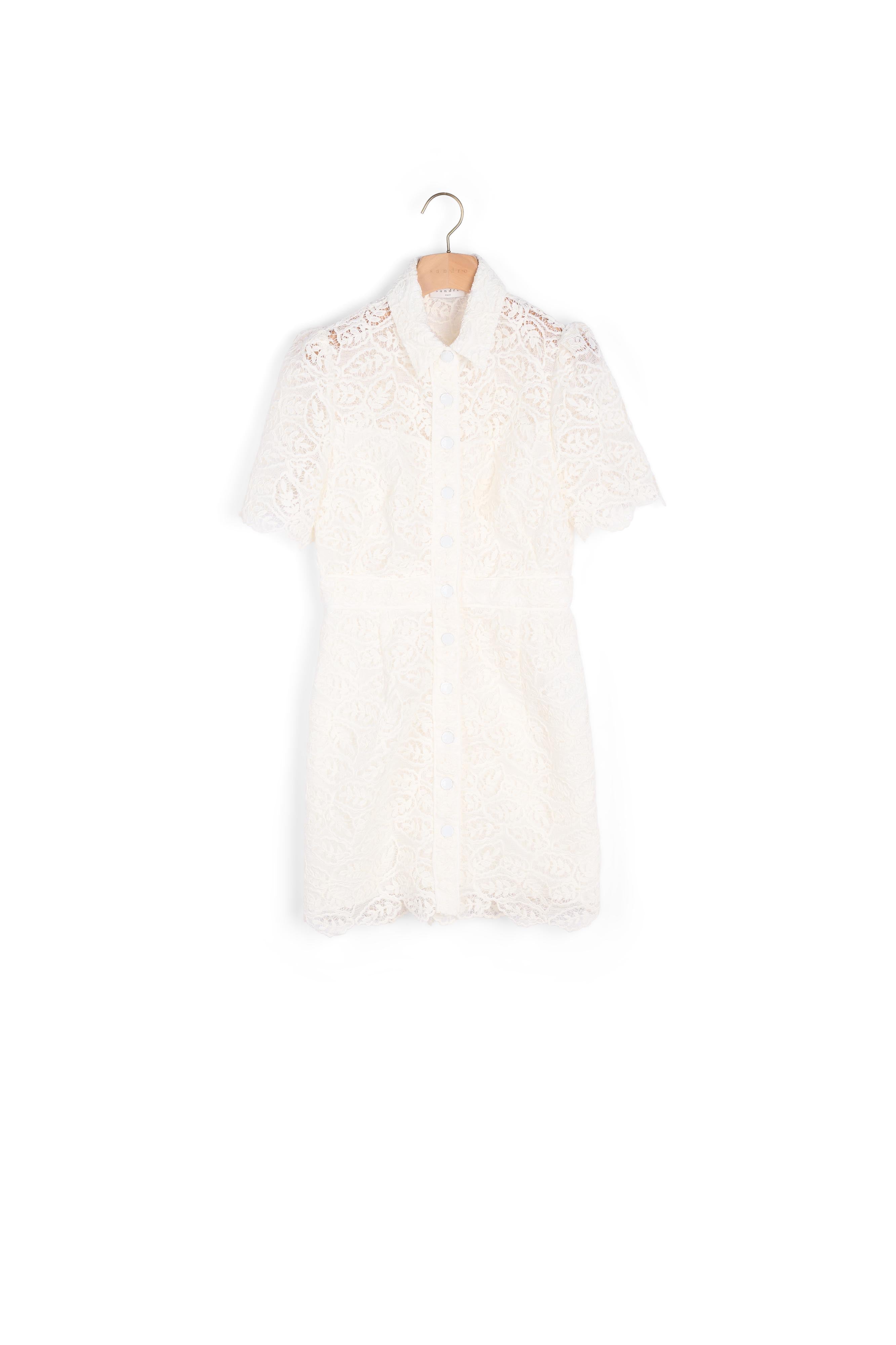Robe courte en dentelle Sandro seconde main