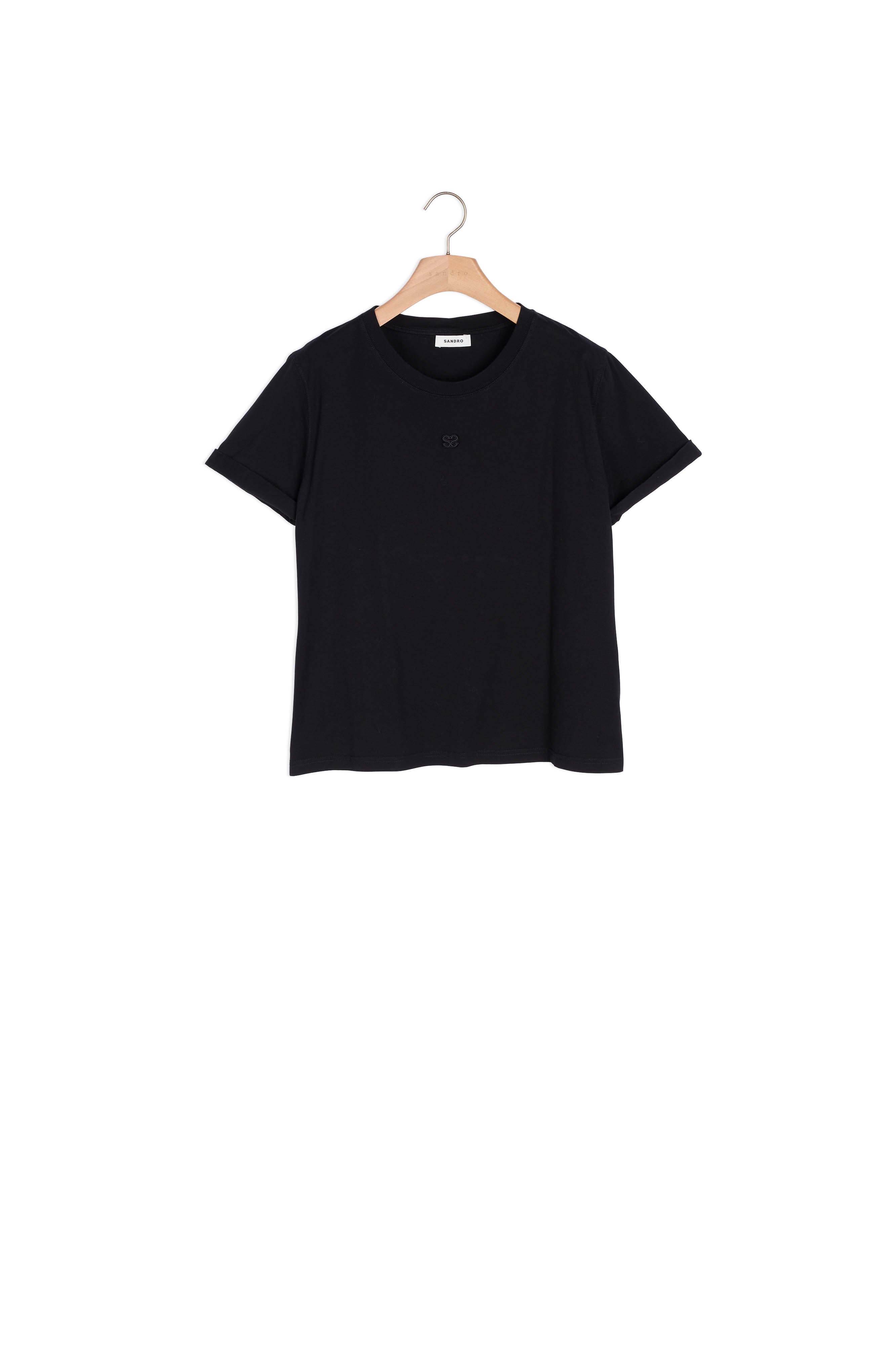 T-shirt Noir Sandro seconde main