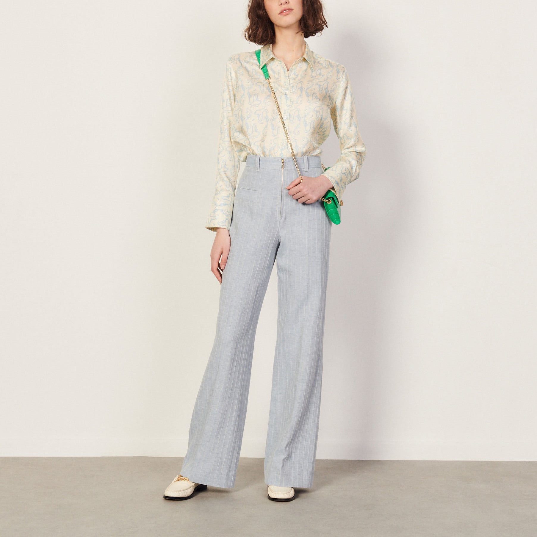 Pantalon à fines rayures Sandro seconde main