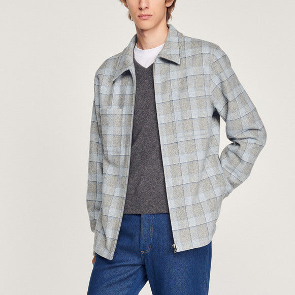 SurChemise en laine doublée Sandro seconde main