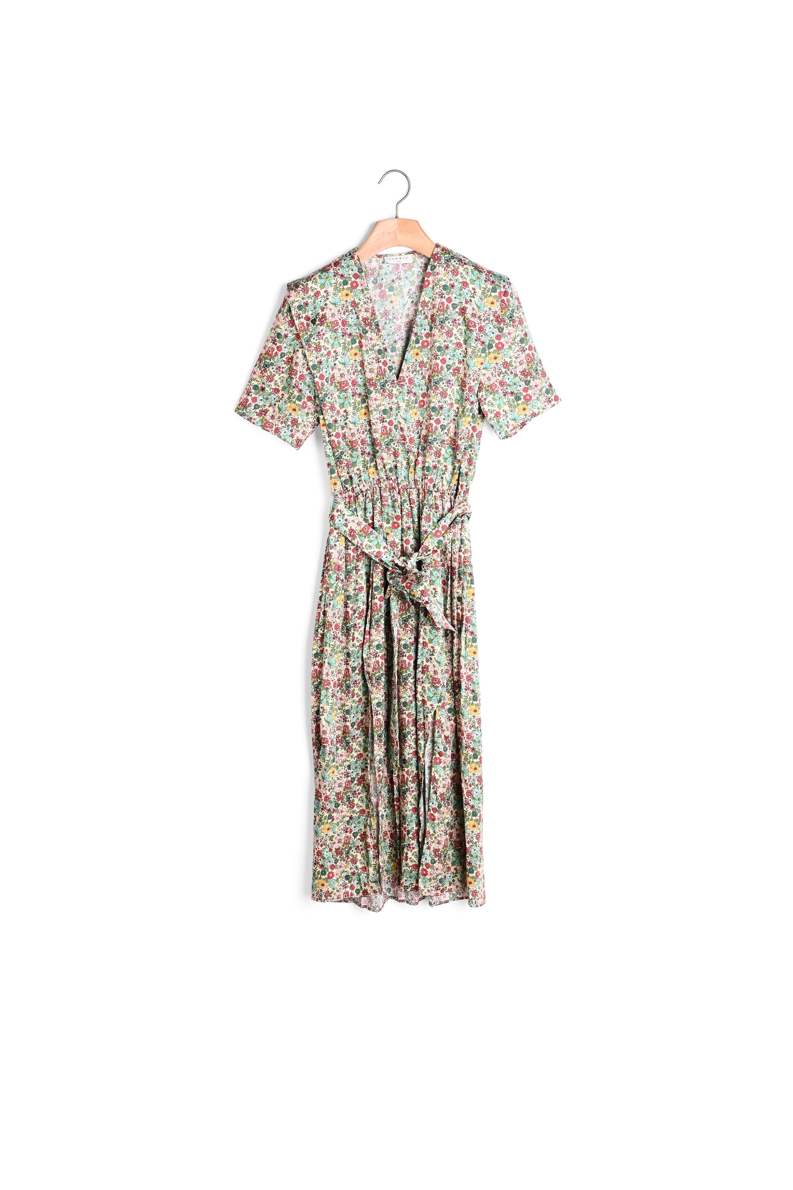 Robe longue imprimée Sandro seconde main