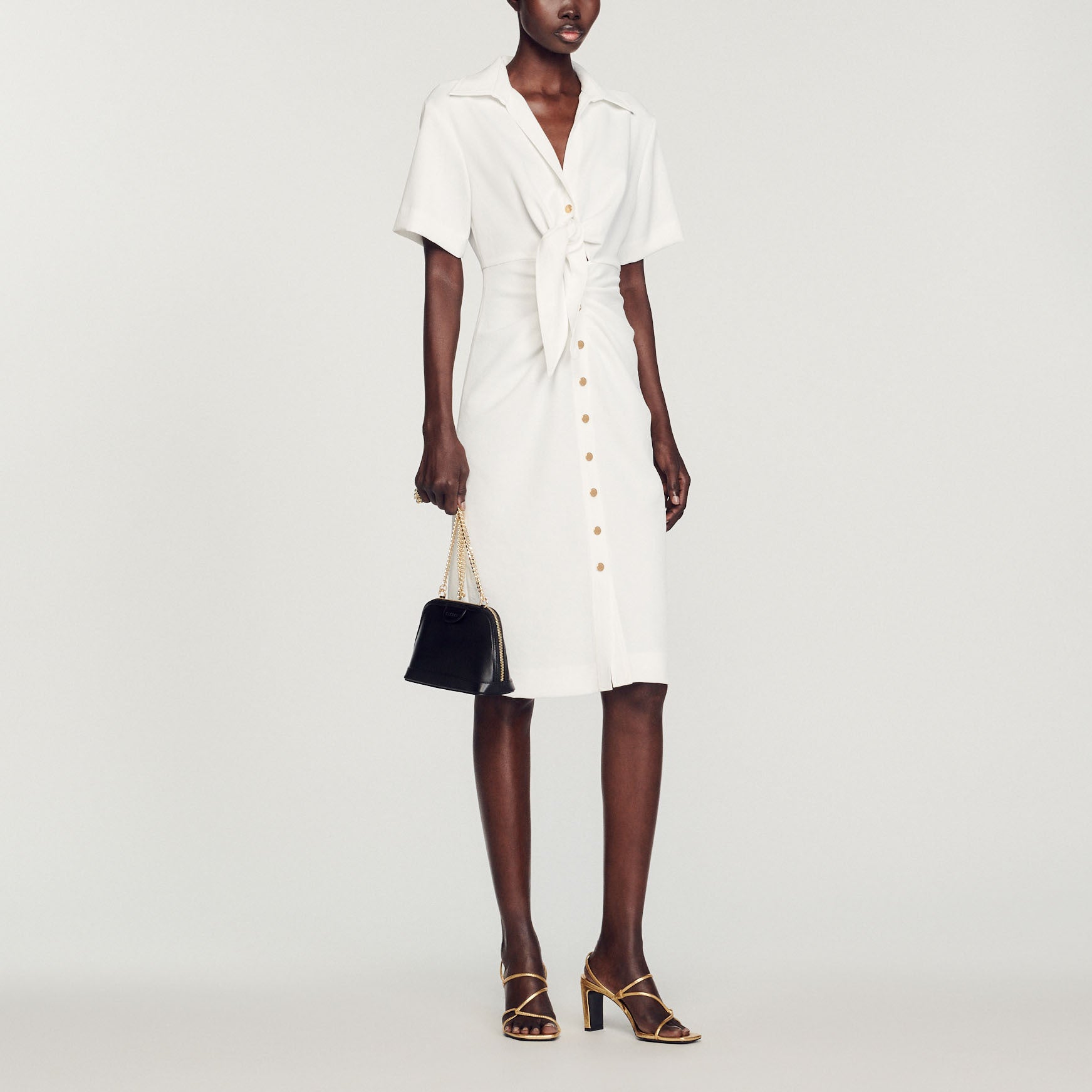 Robe midi boutonnée Sandro seconde main