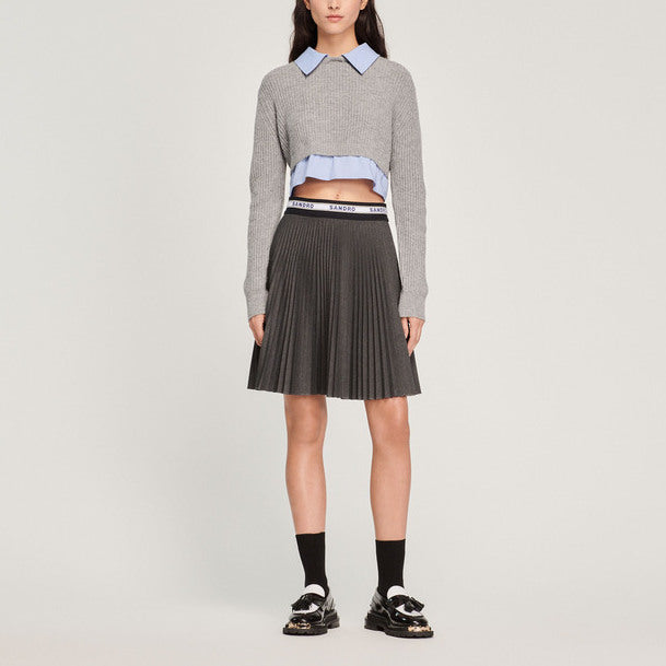 Jupe courte plissée Sandro seconde main