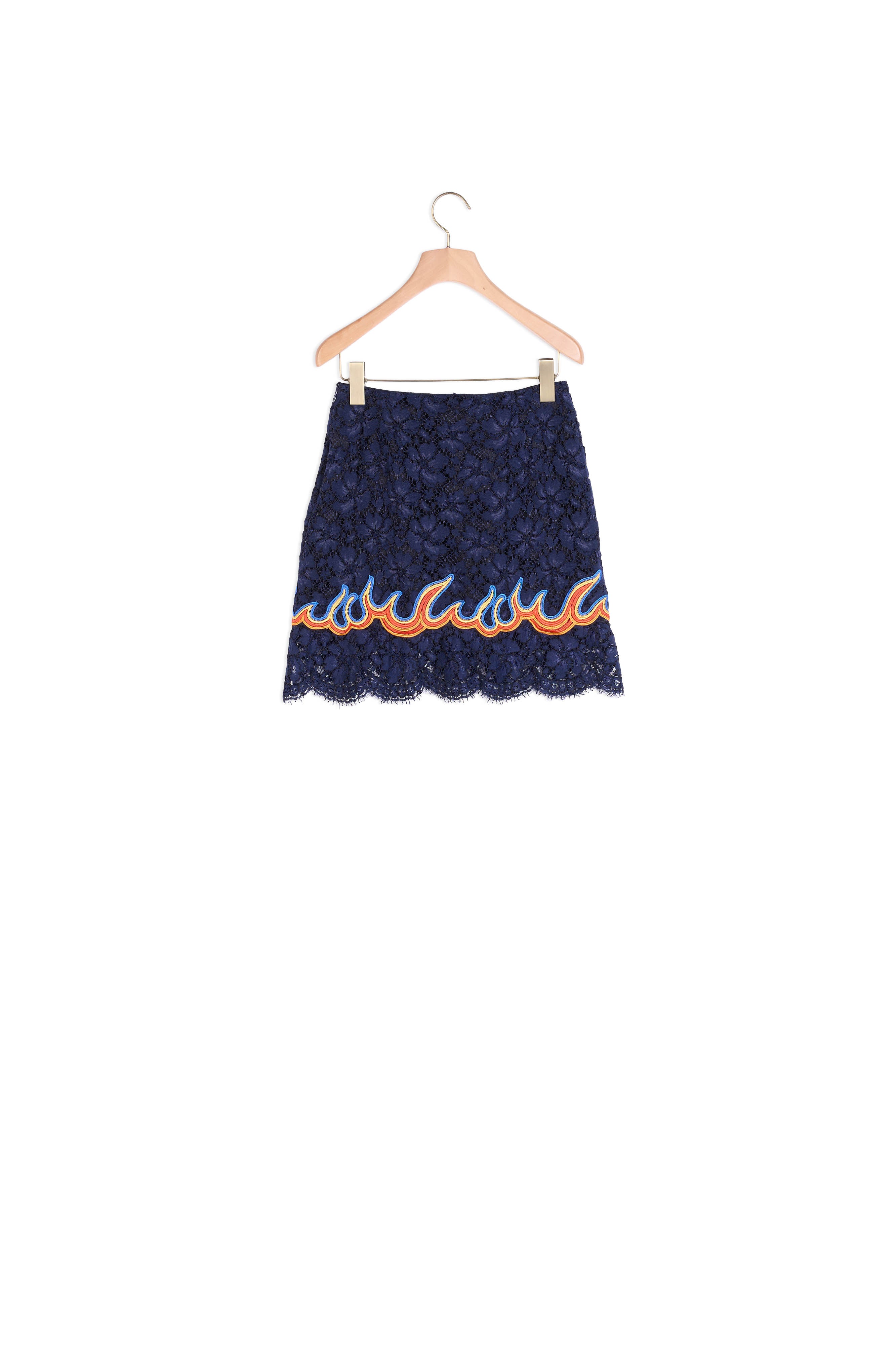 Jupe en dentelle et flammes Sandro seconde main