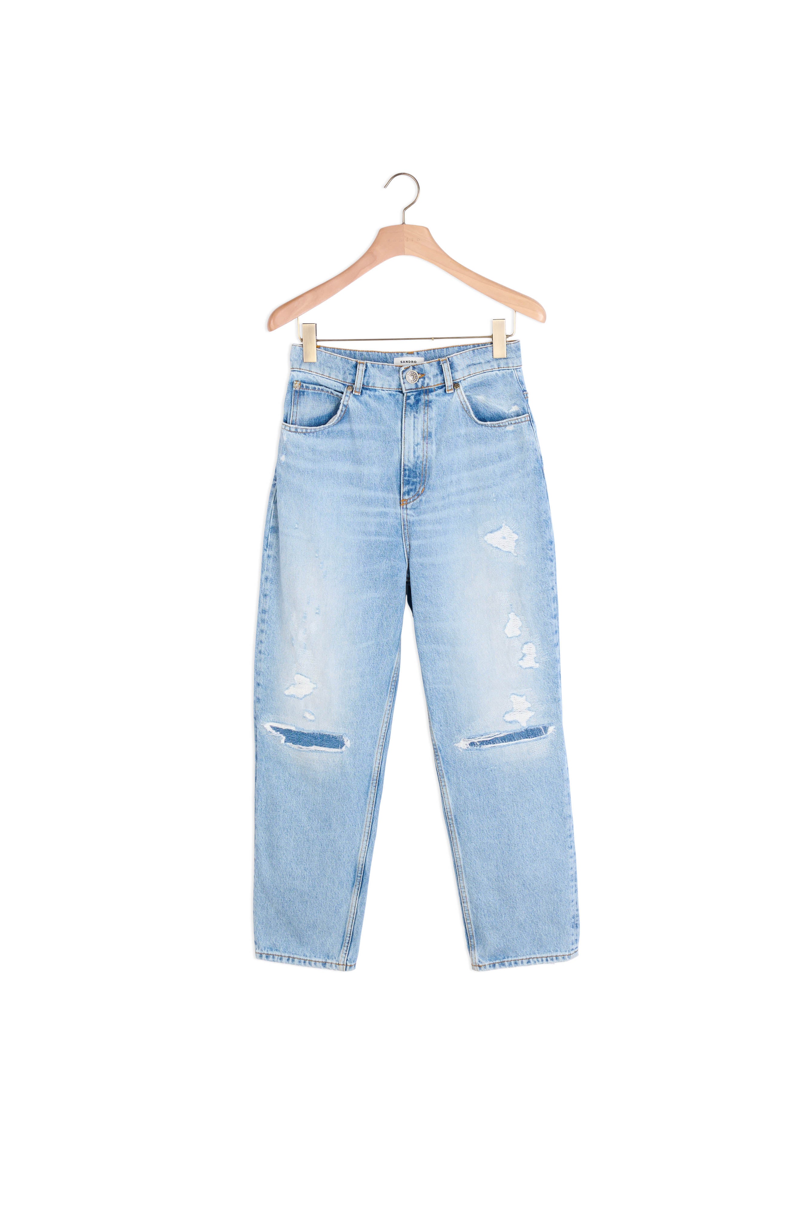 Jean coupe boyfriend Sandro seconde main