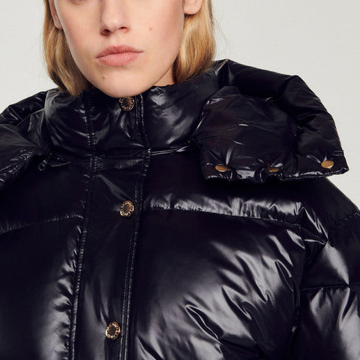 Doudoune courte à capuche Sandro seconde main