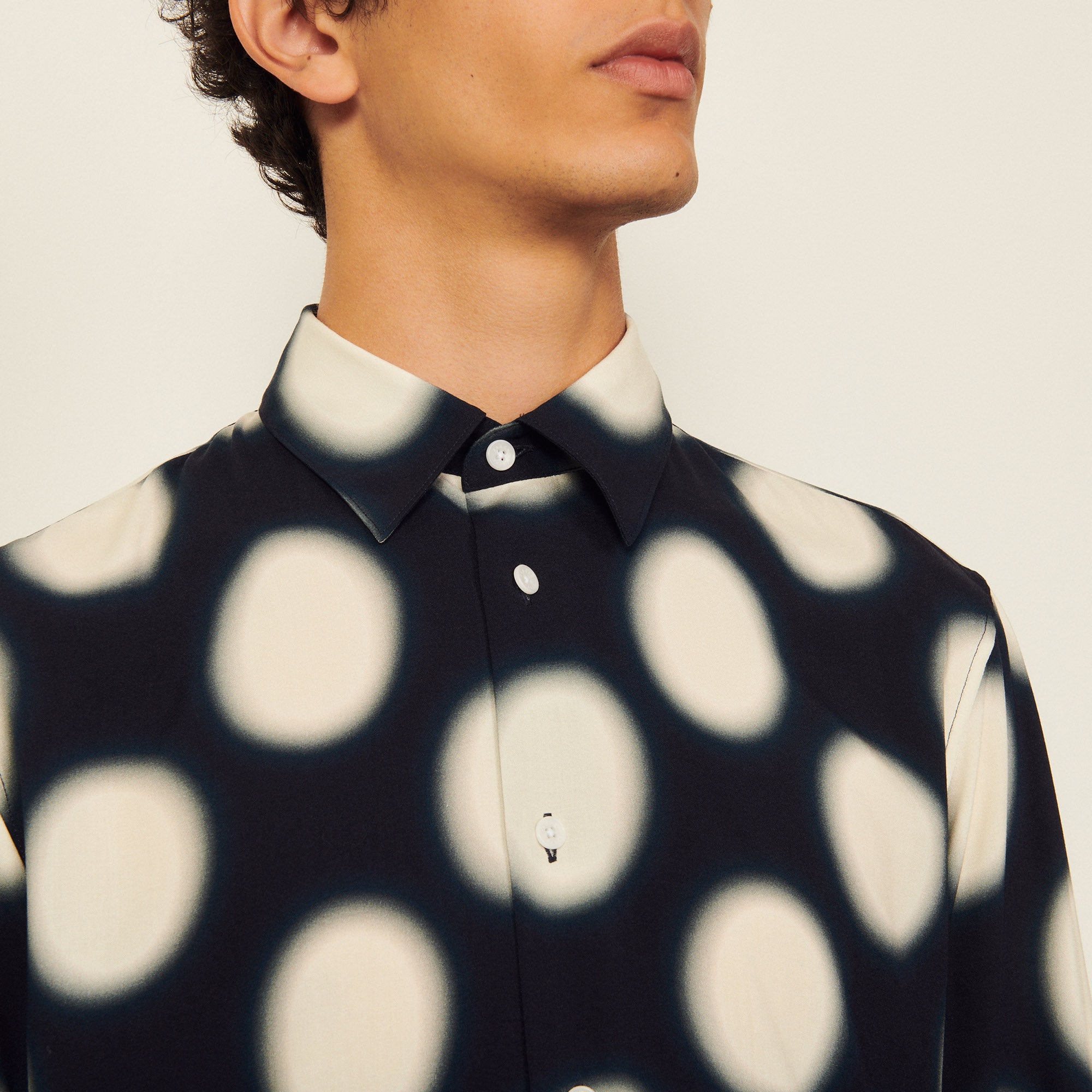 Chemise imprimée en viscose Sandro seconde main