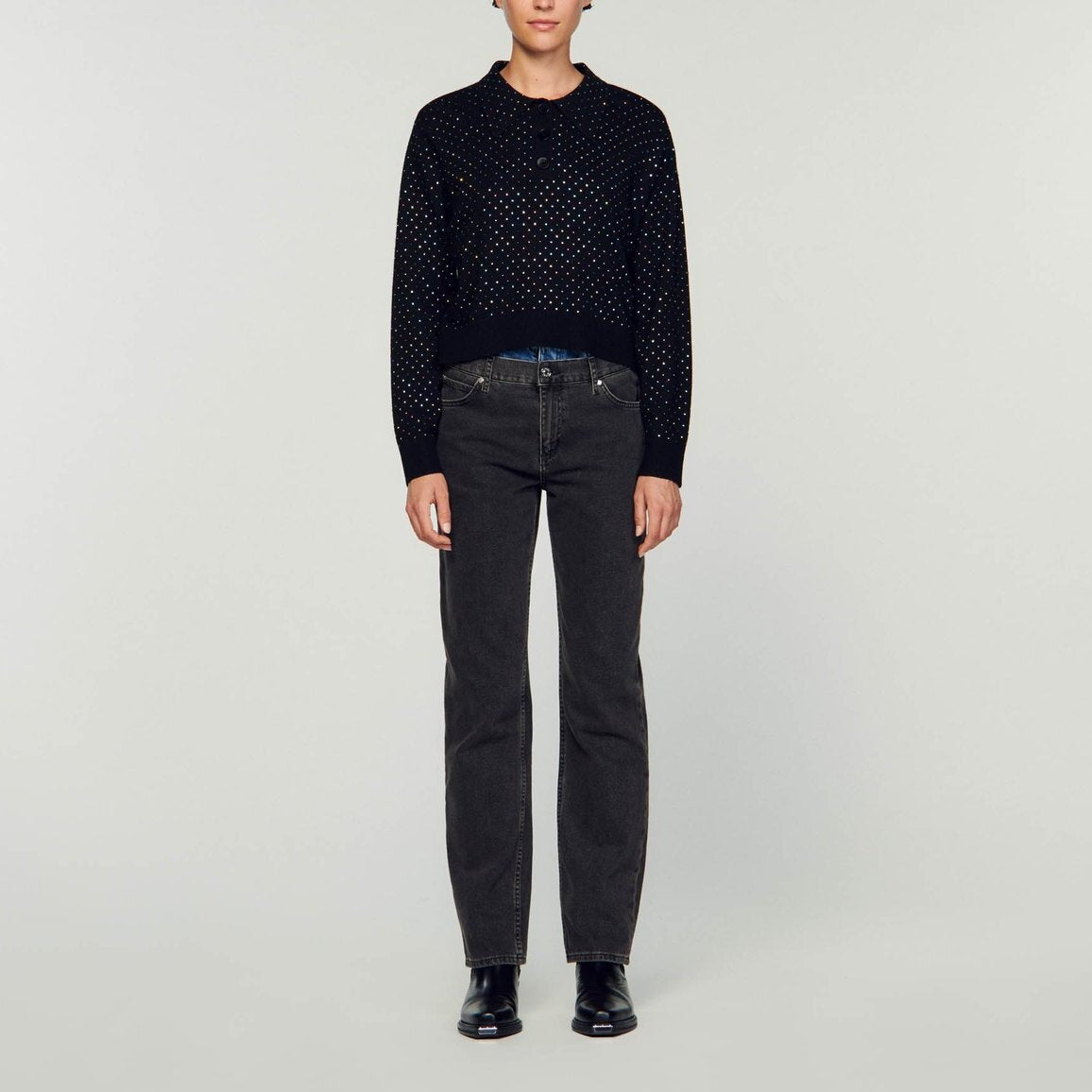 Pull Noir Sandro seconde main