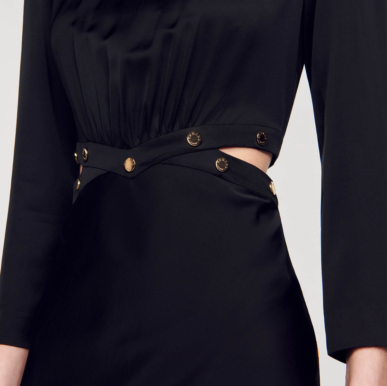 Robe longue satinée Sandro seconde main