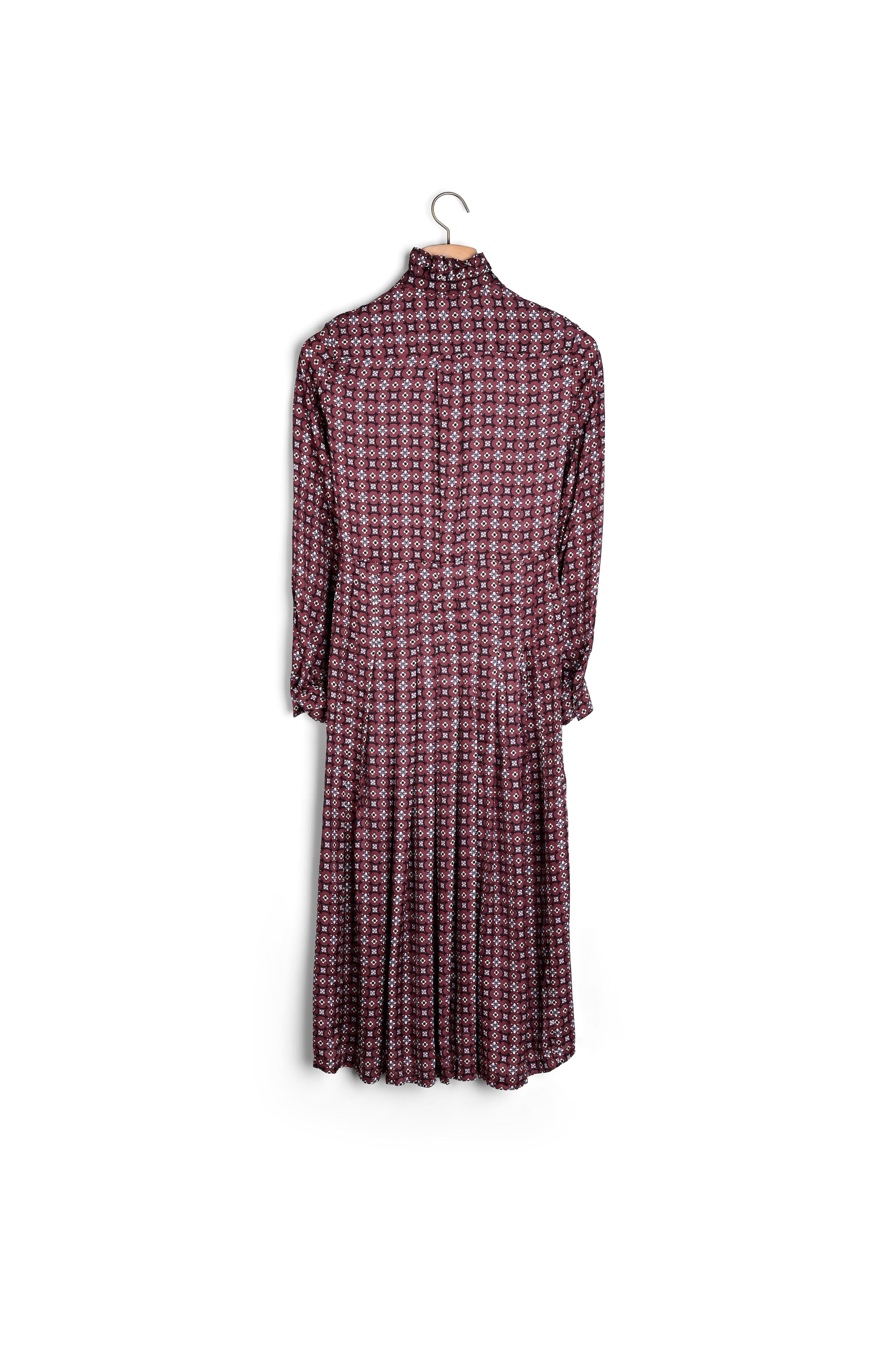 Robe longue imprimée avec volants Sandro seconde main