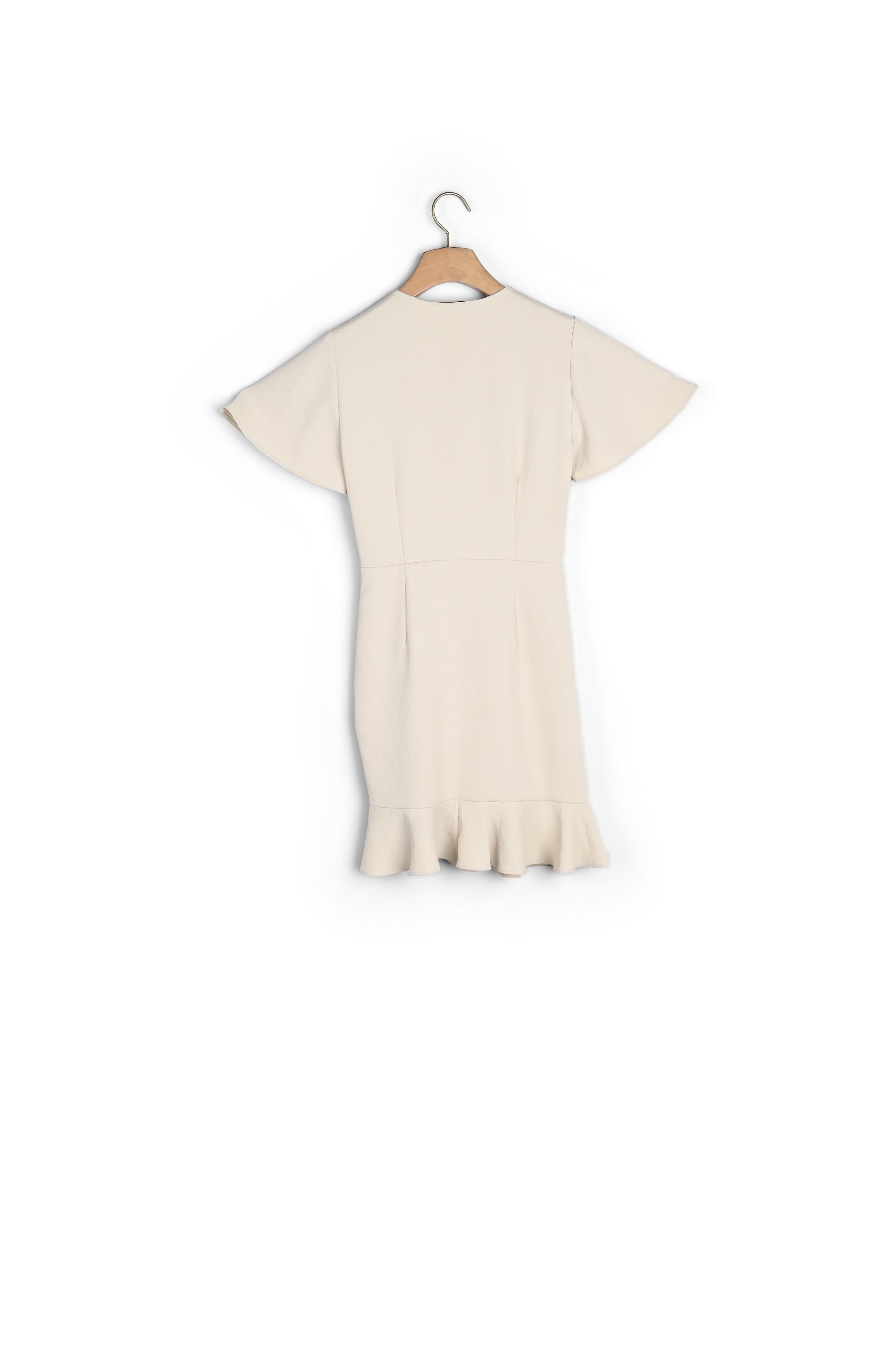 Robe courte à volants en crêpe fluide Sandro seconde main