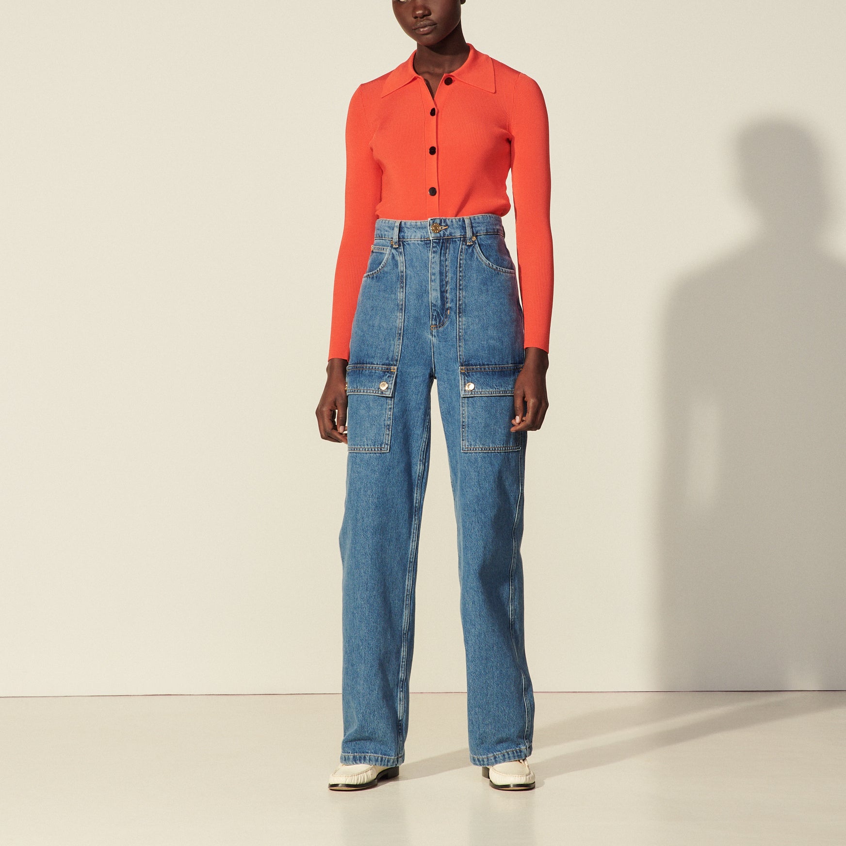 Jean large avec poches plaquées Sandro seconde main