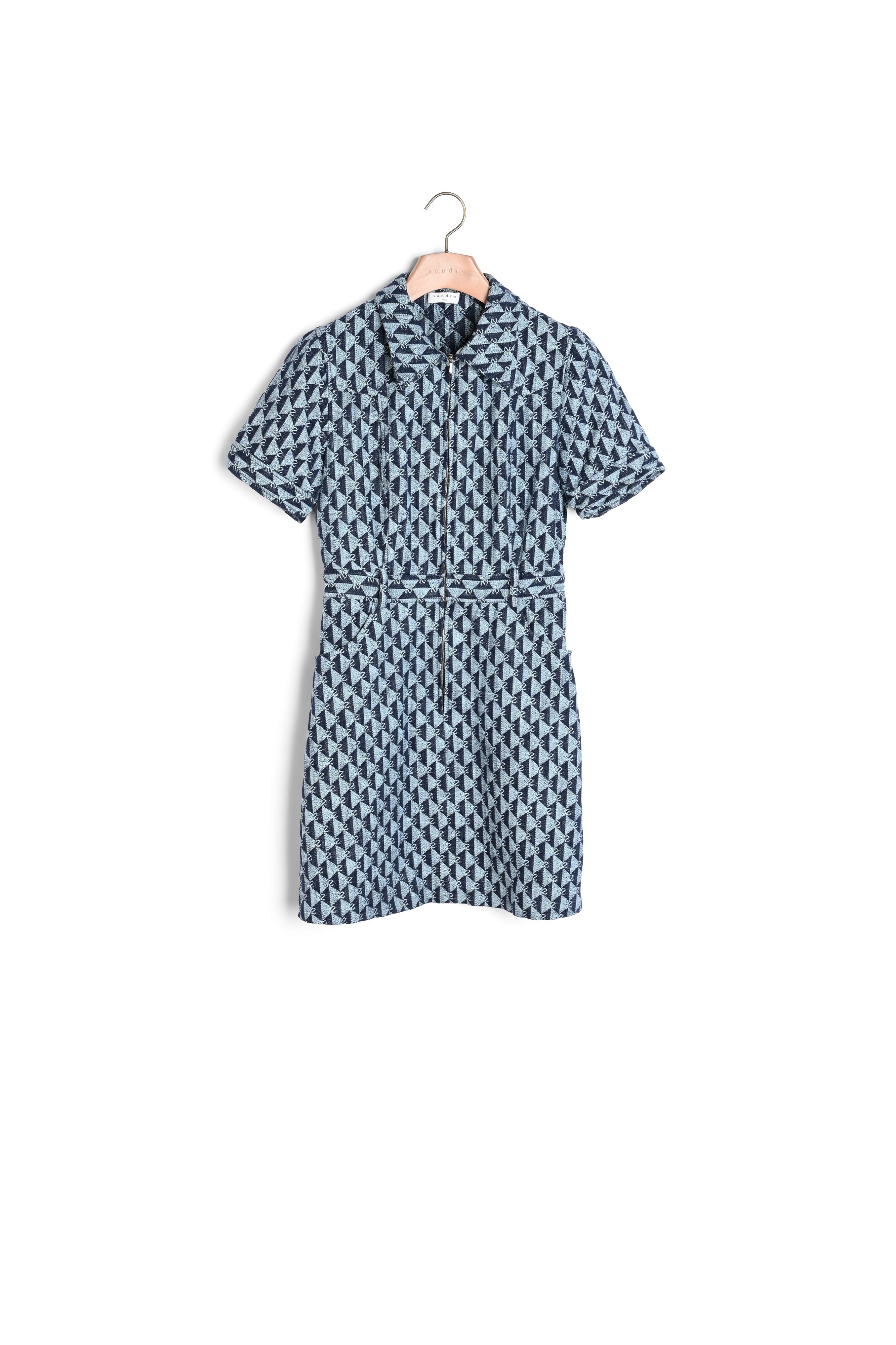 Robe en jacquard double S Sandro seconde main