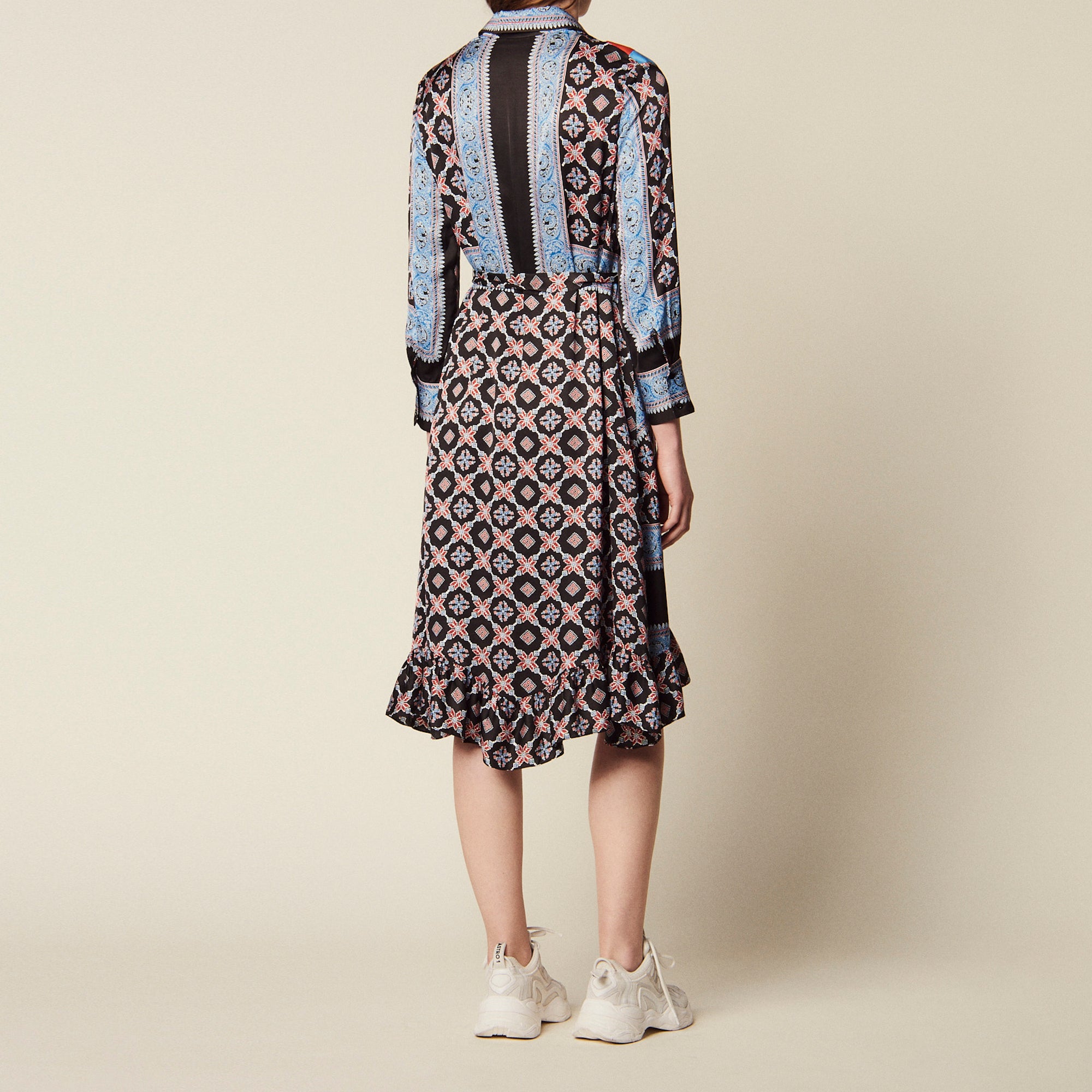 Robe Chemise fluide imprimée Sandro seconde main