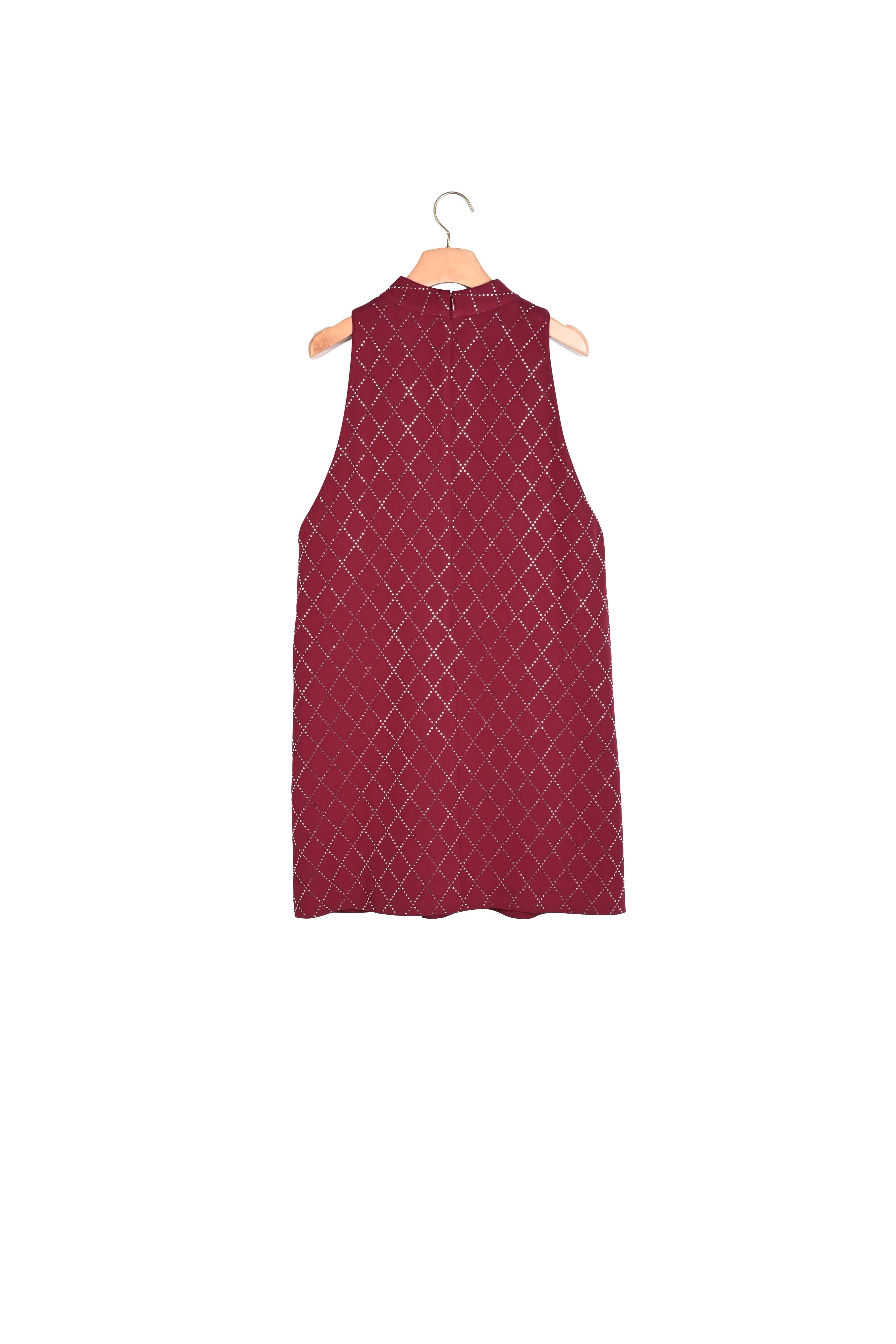 Robe courte à studs losanges Sandro seconde main