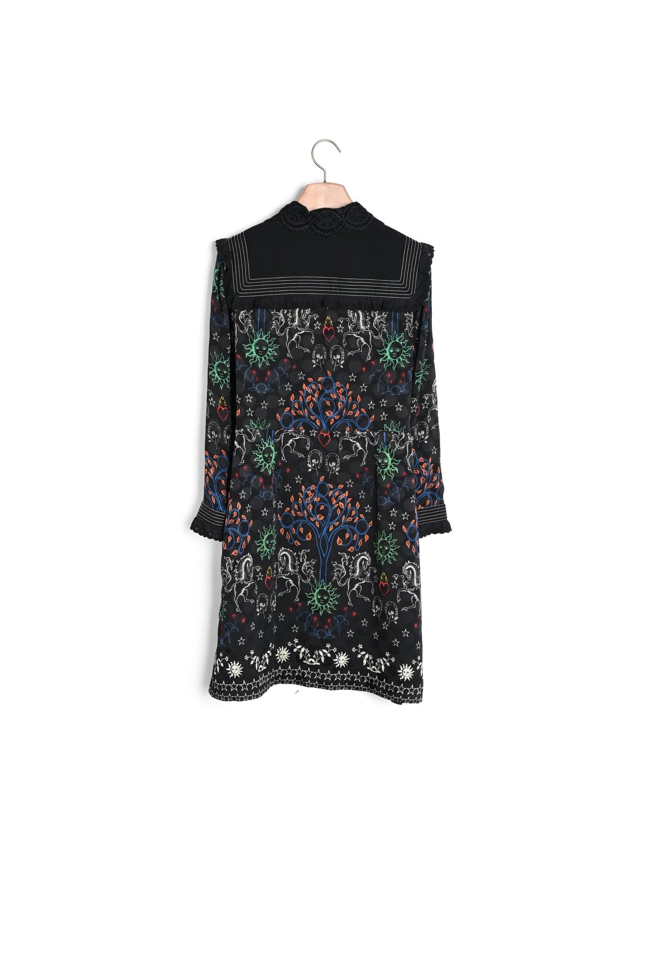Robe chemise courte imprimée Sandro seconde main