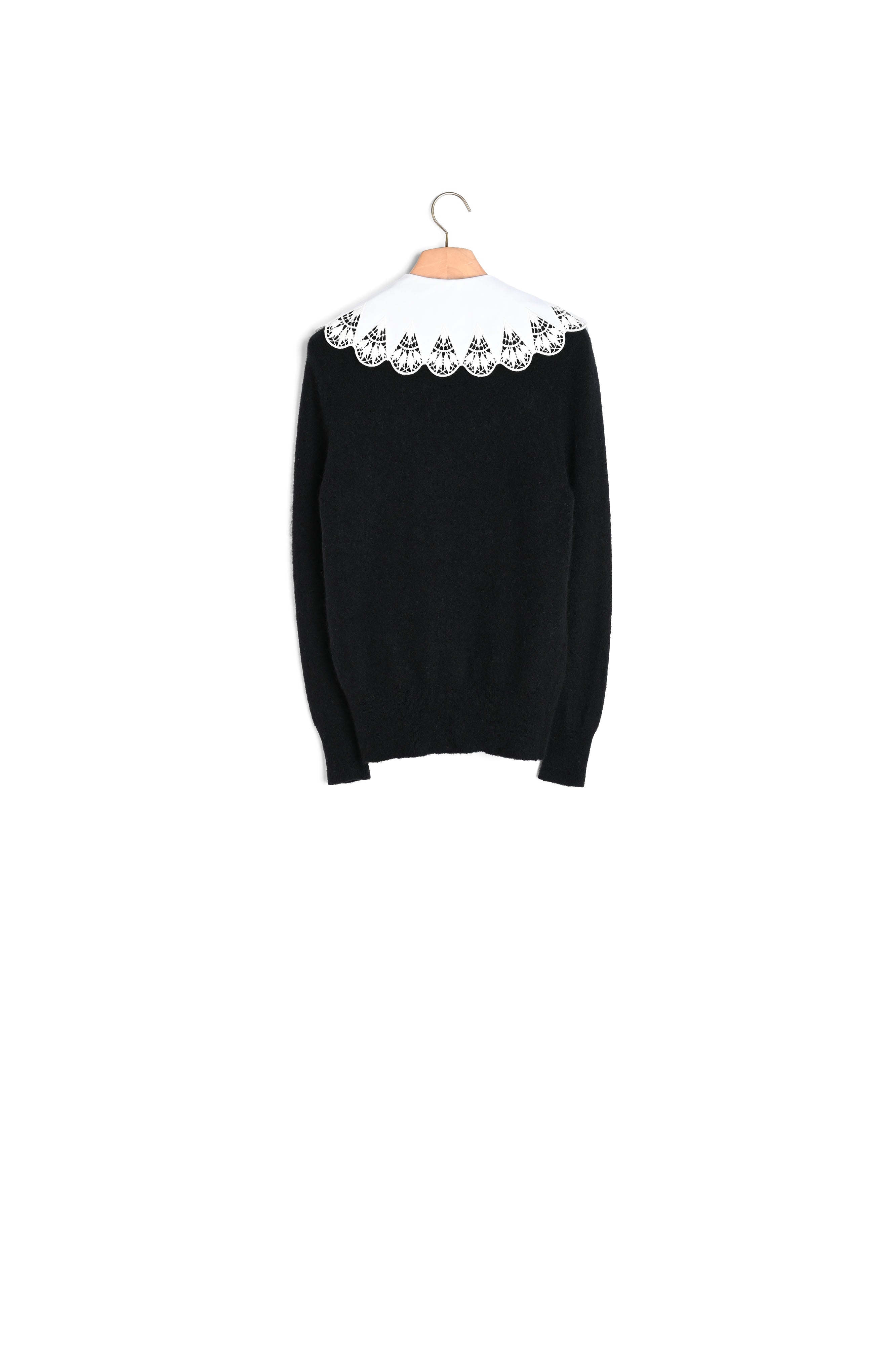 Pull avec col en popeline Sandro seconde main