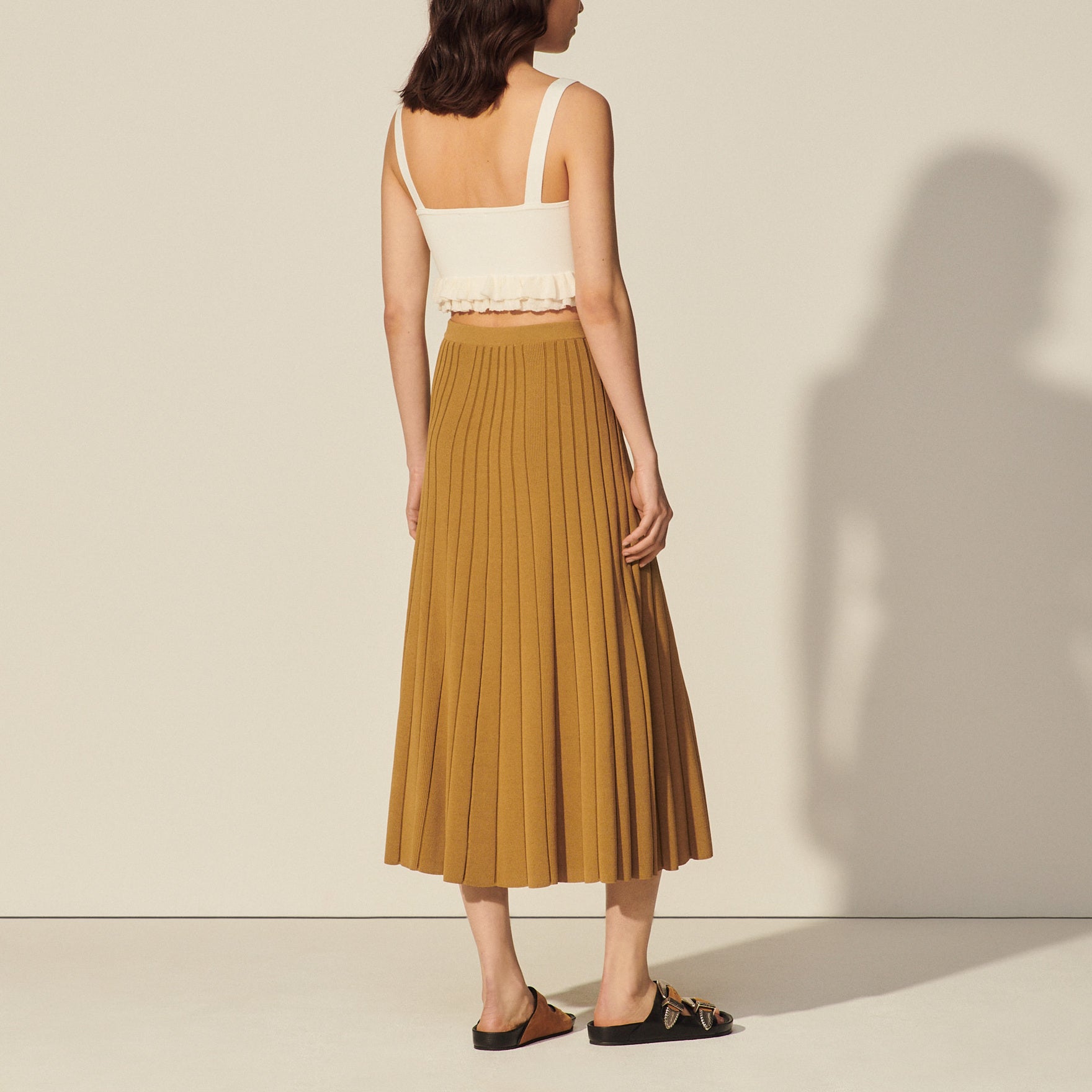 Jupe midi en Maille Sandro seconde main