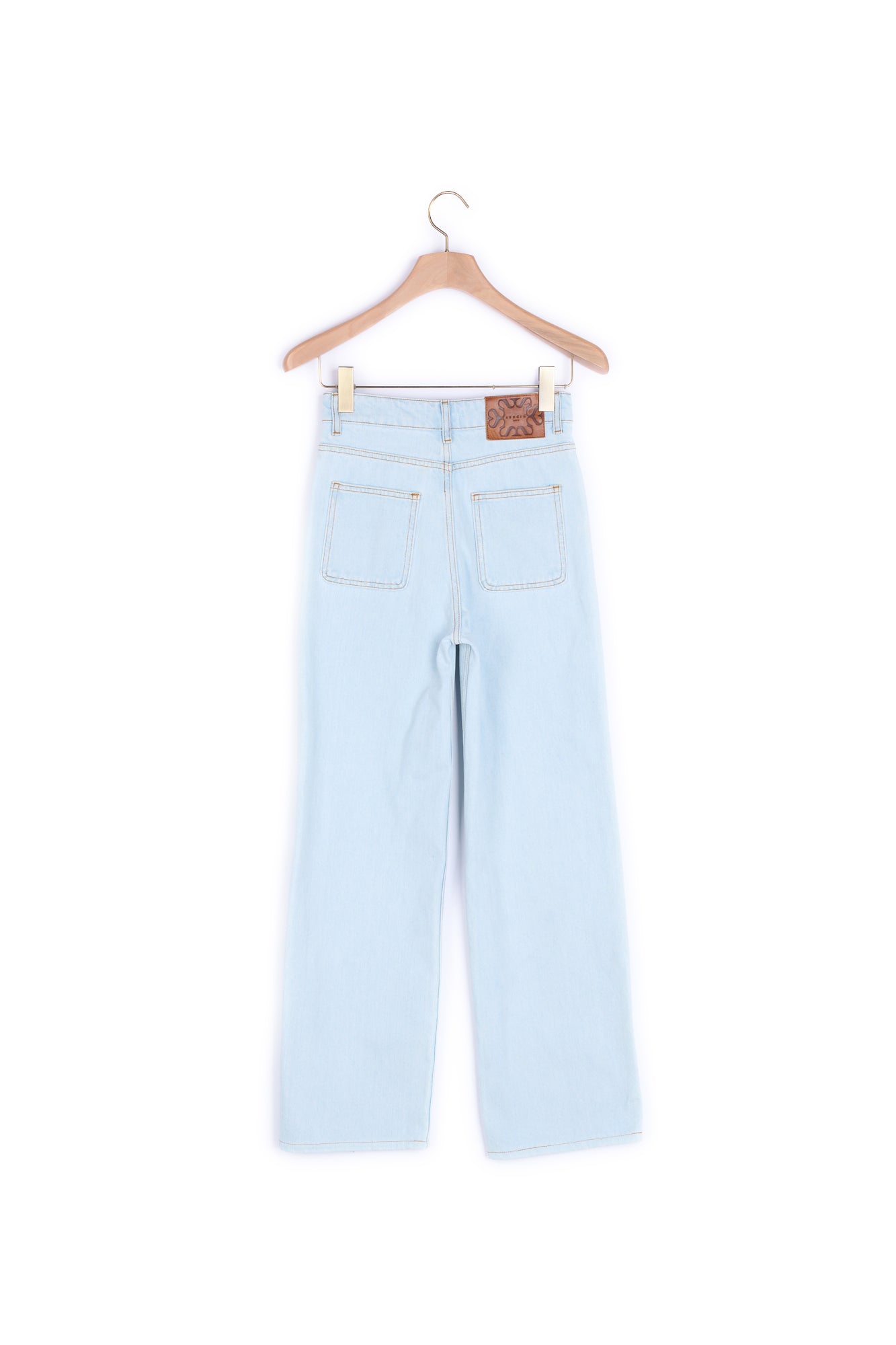 Jean large à poches plaquées brodées Sandro seconde main