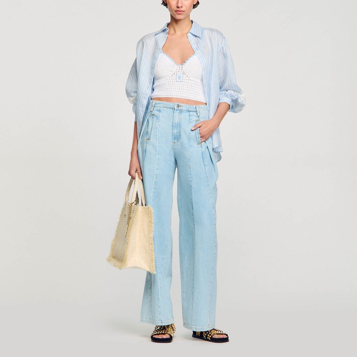 Brassière en crochet Sandro seconde main