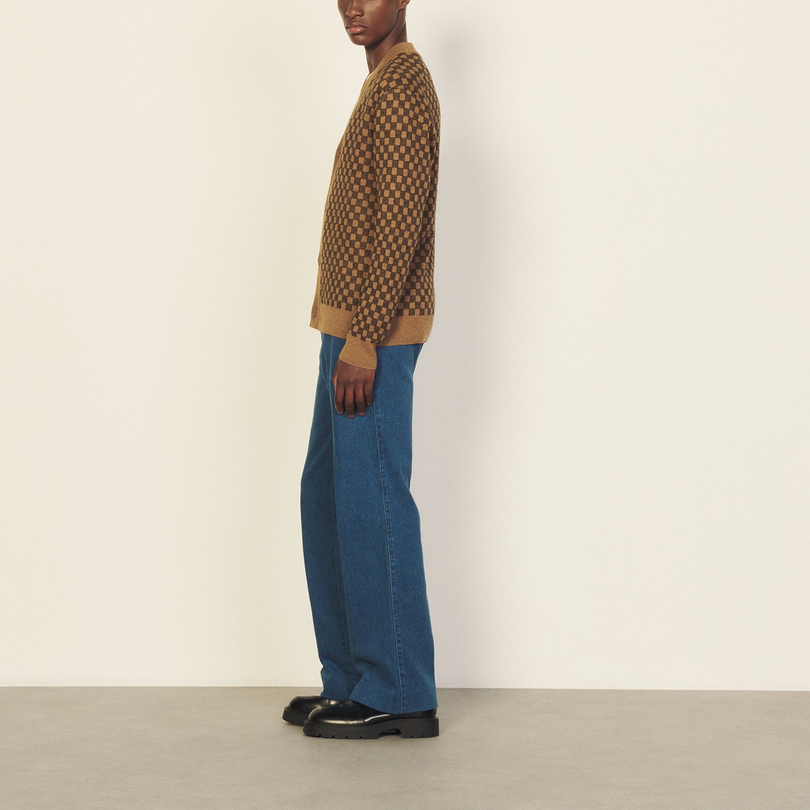 Maille Camel Sandro seconde main