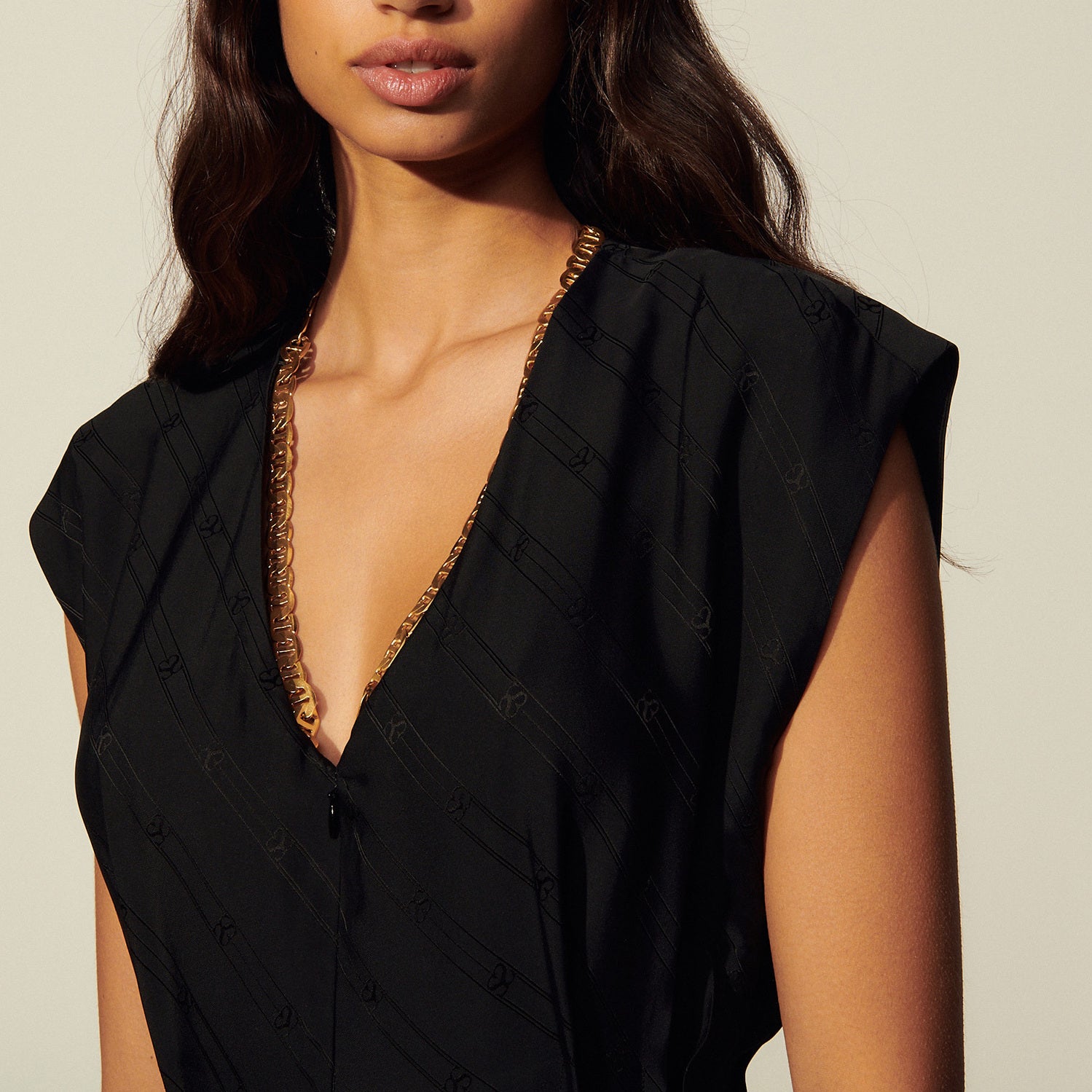 Combinaison Pantalon en tissu jacquard Sandro seconde main