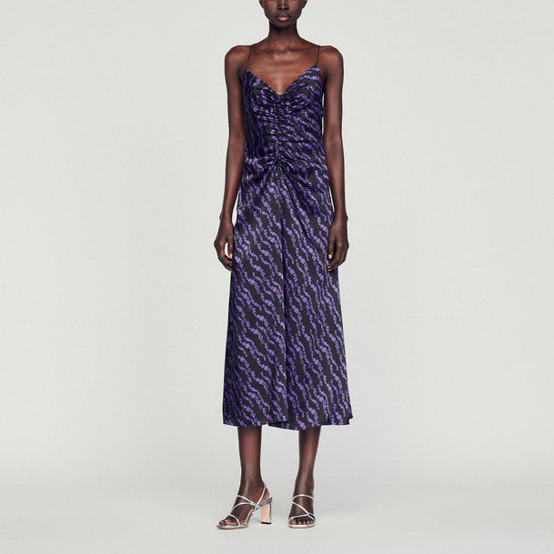 Robe longue à fines bretelles Sandro seconde main