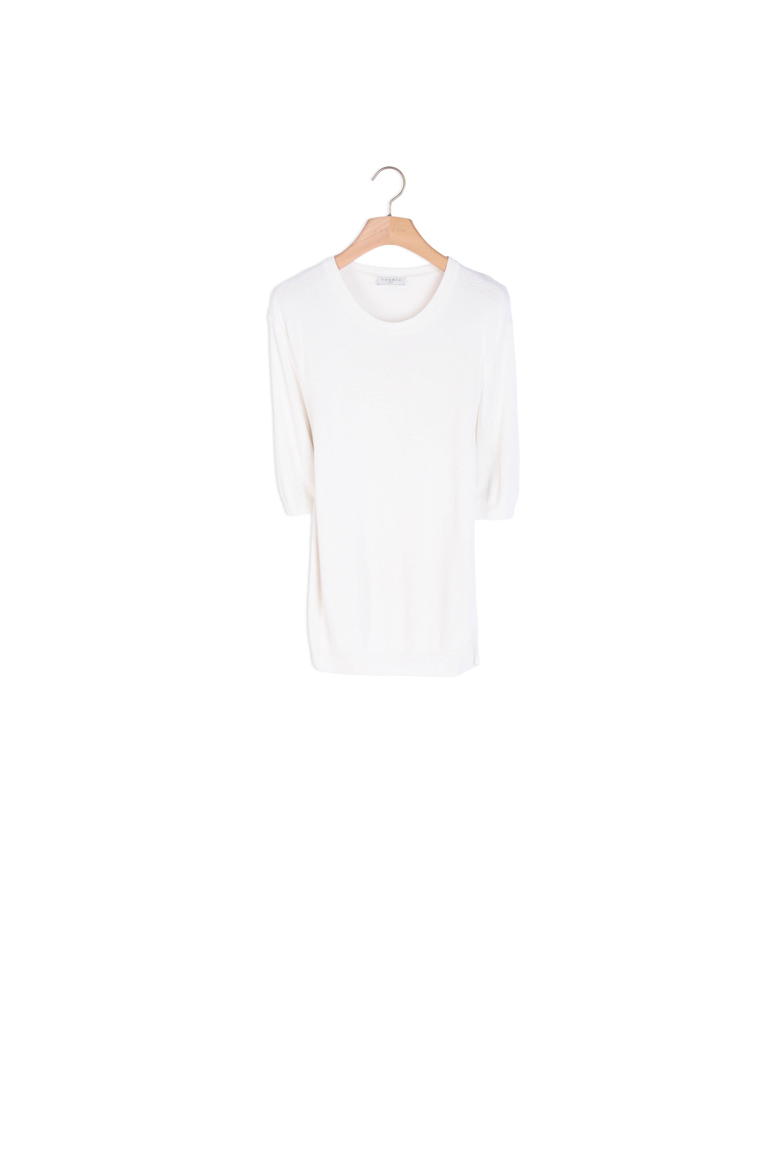 T-shirt en Maille fantaisie Sandro seconde main