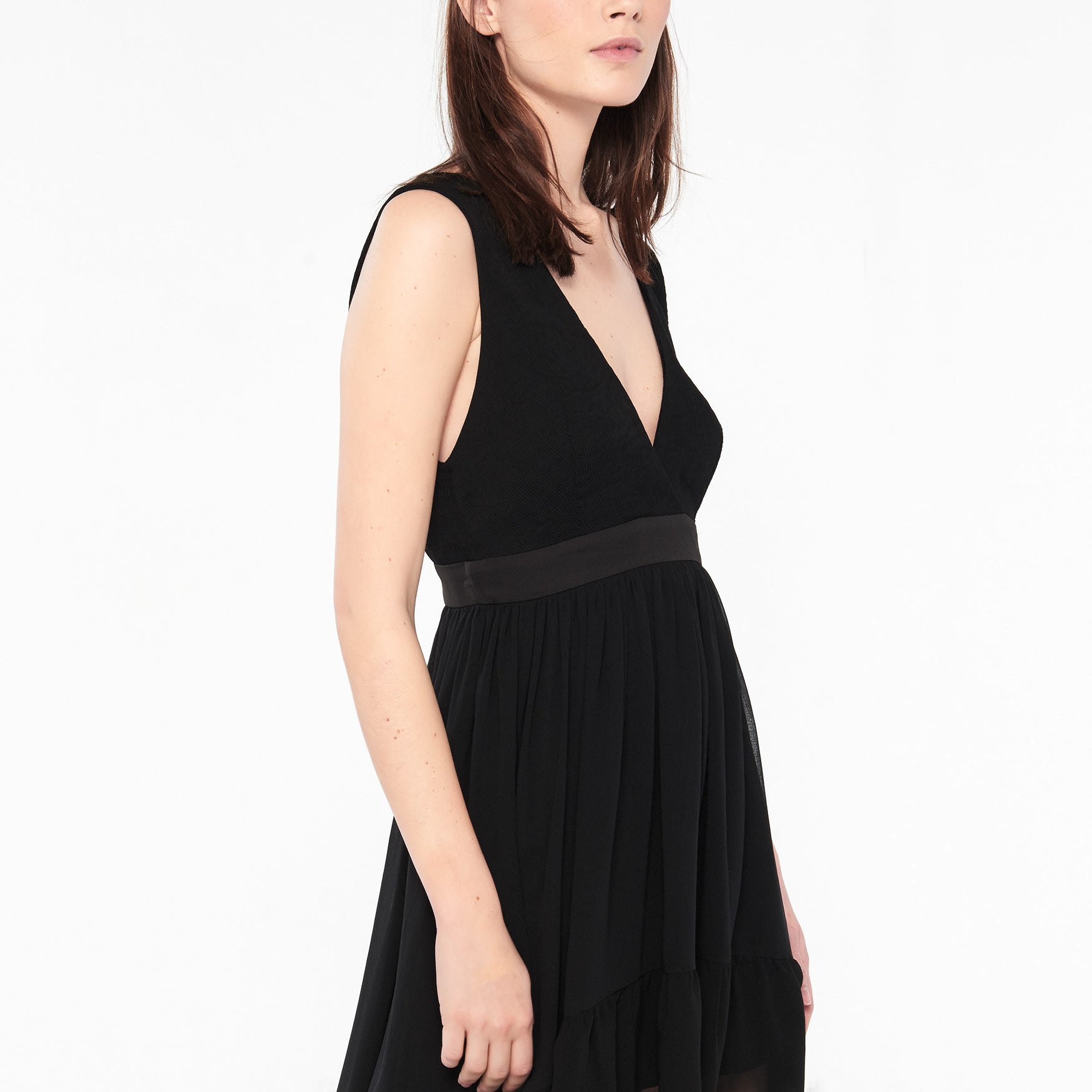 Robe à volants au bas Sandro seconde main