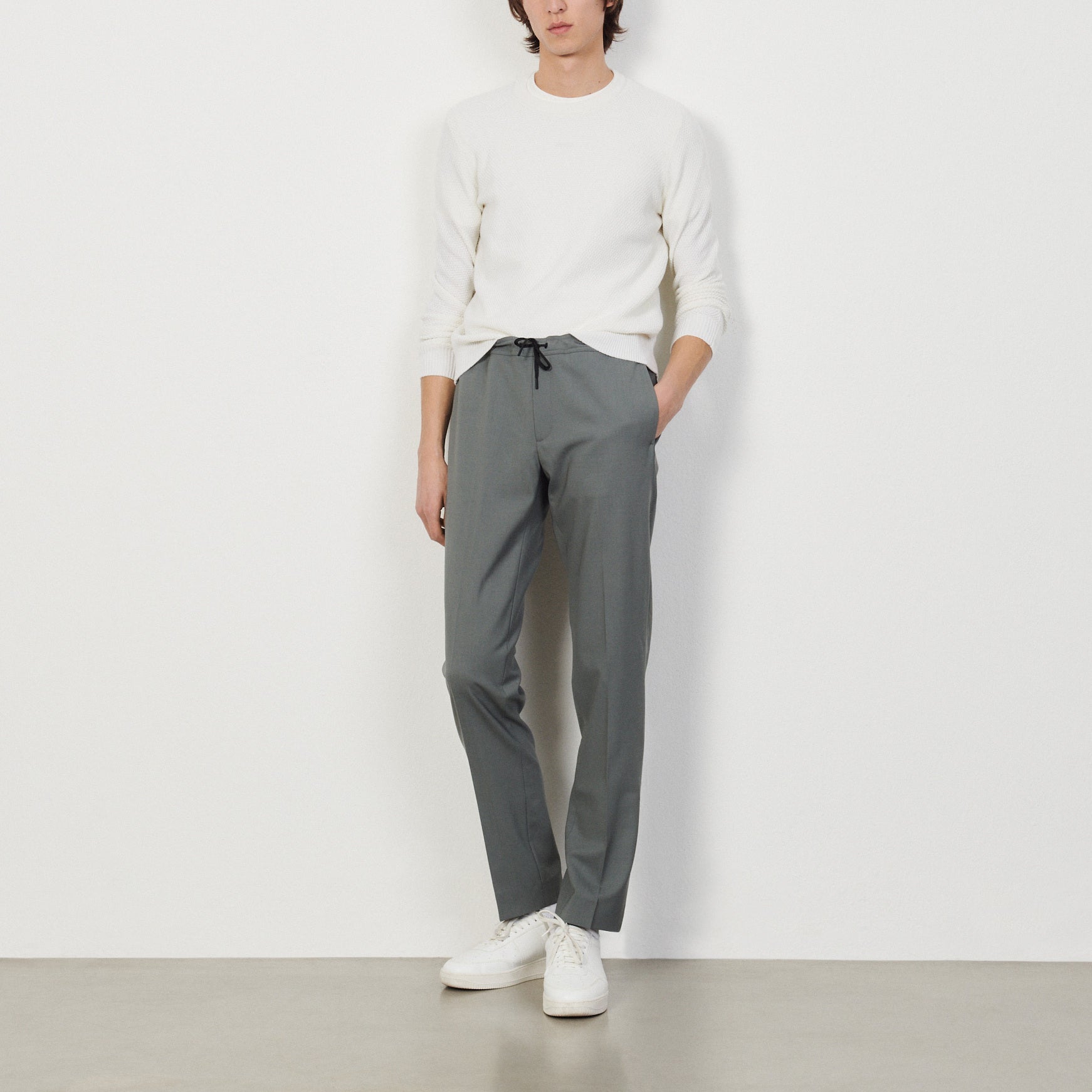 Pantalon à ceinture élastiquée Sandro seconde main