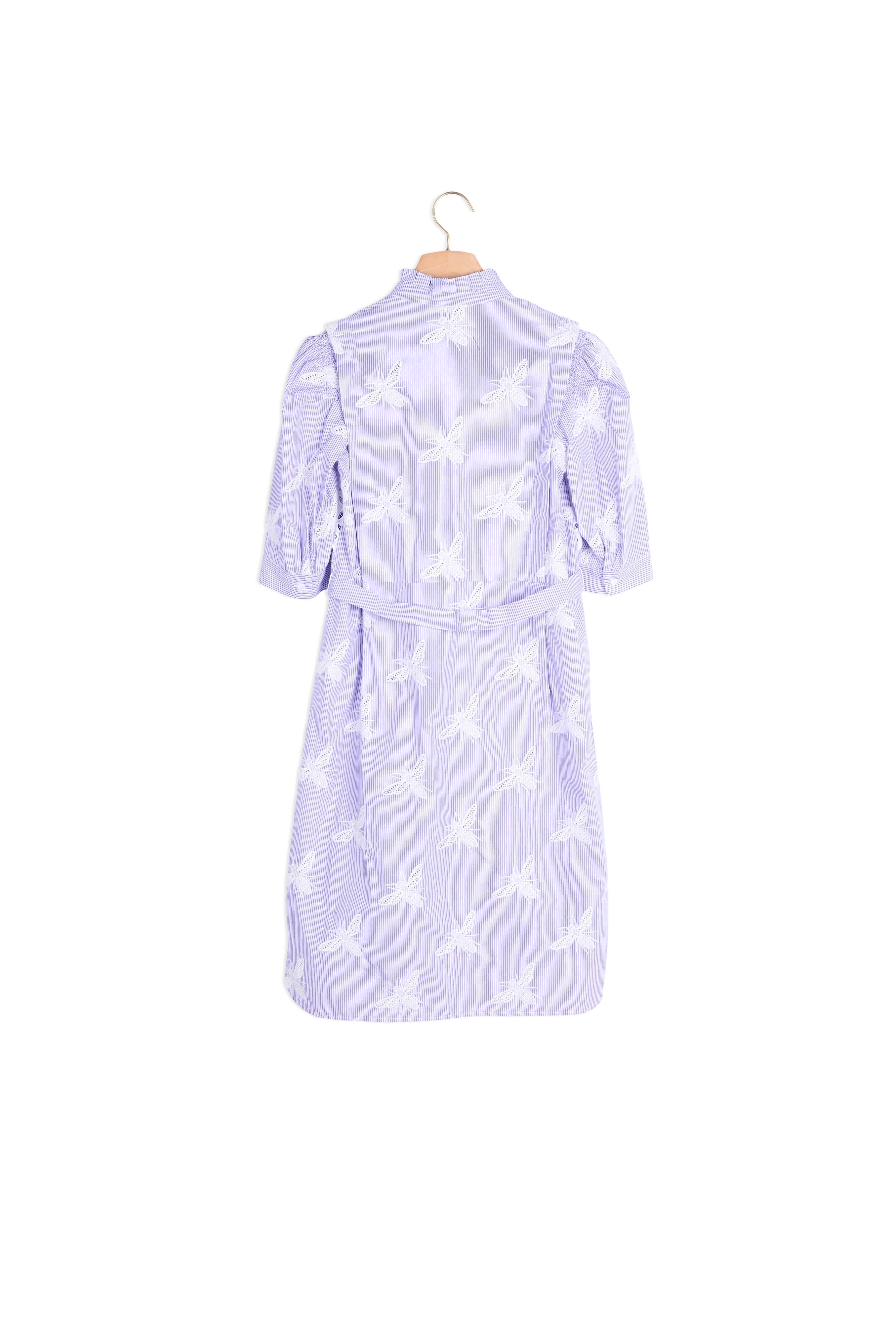 Robe imprimée avec insert de dentelle Sandro seconde main