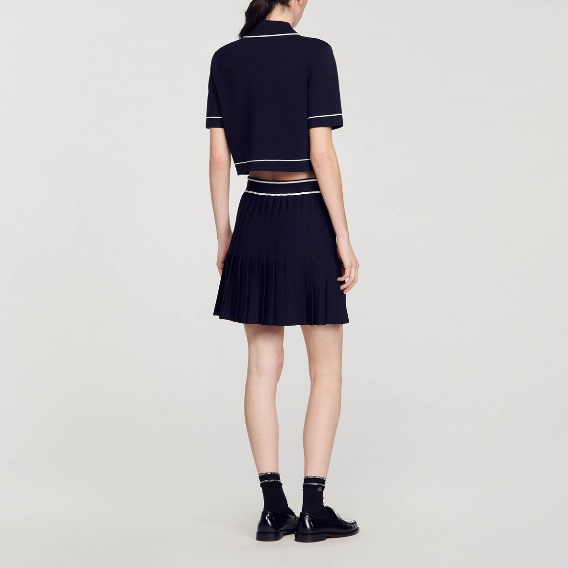 Pull court col polo Sandro seconde main