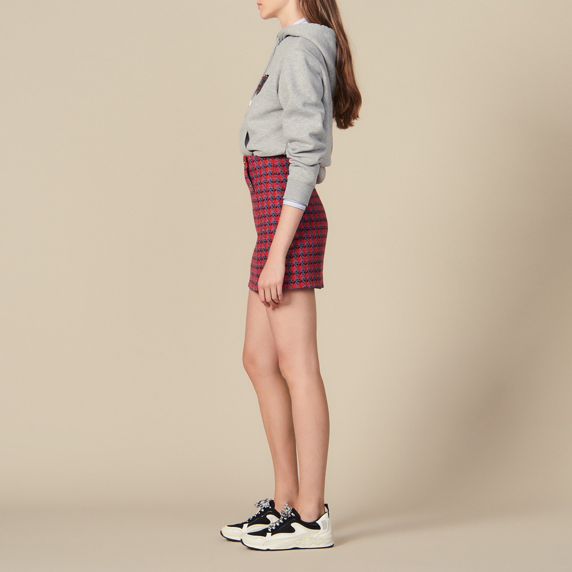 Jupe courte en tweed Sandro seconde main