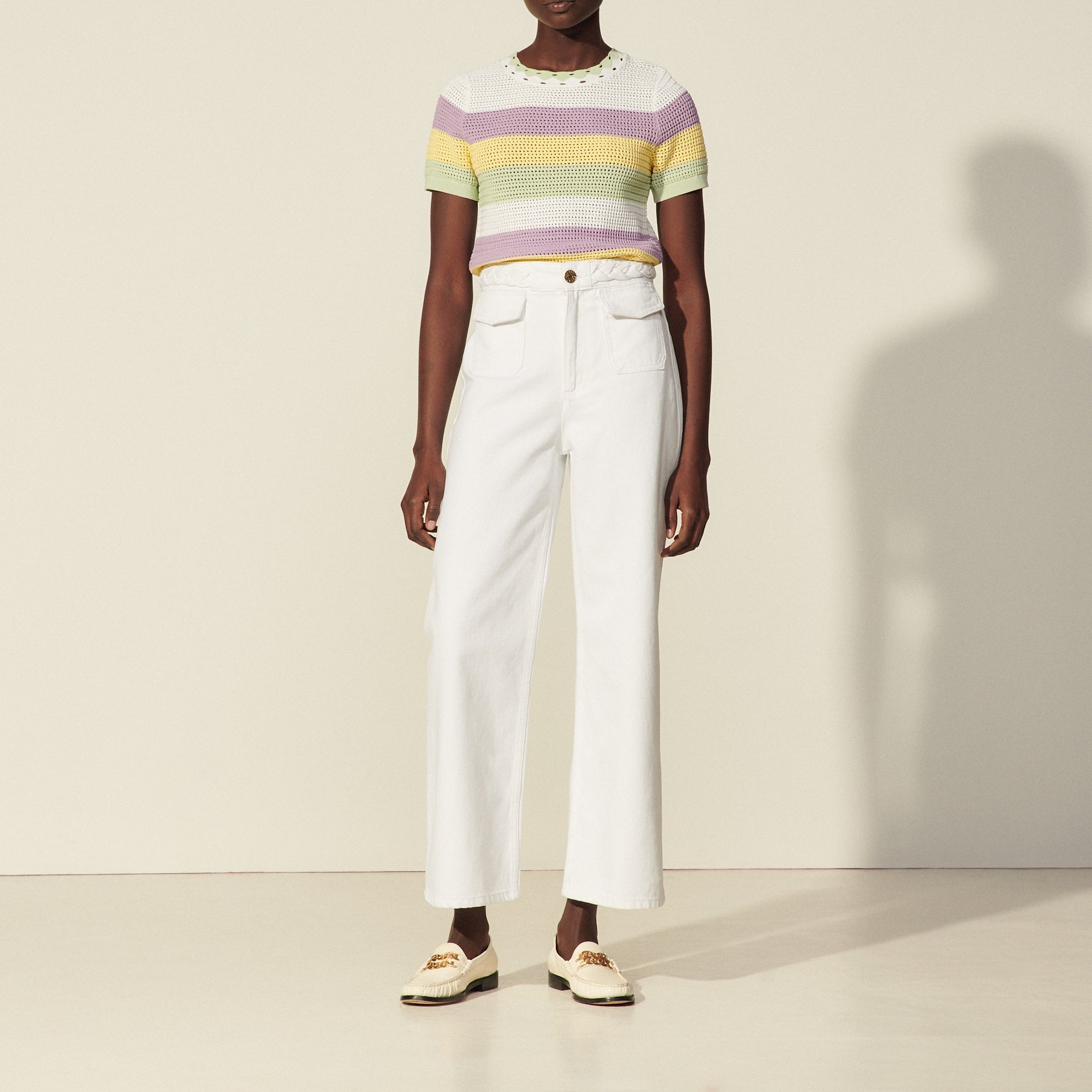 Jean à ceinture tressée Sandro seconde main