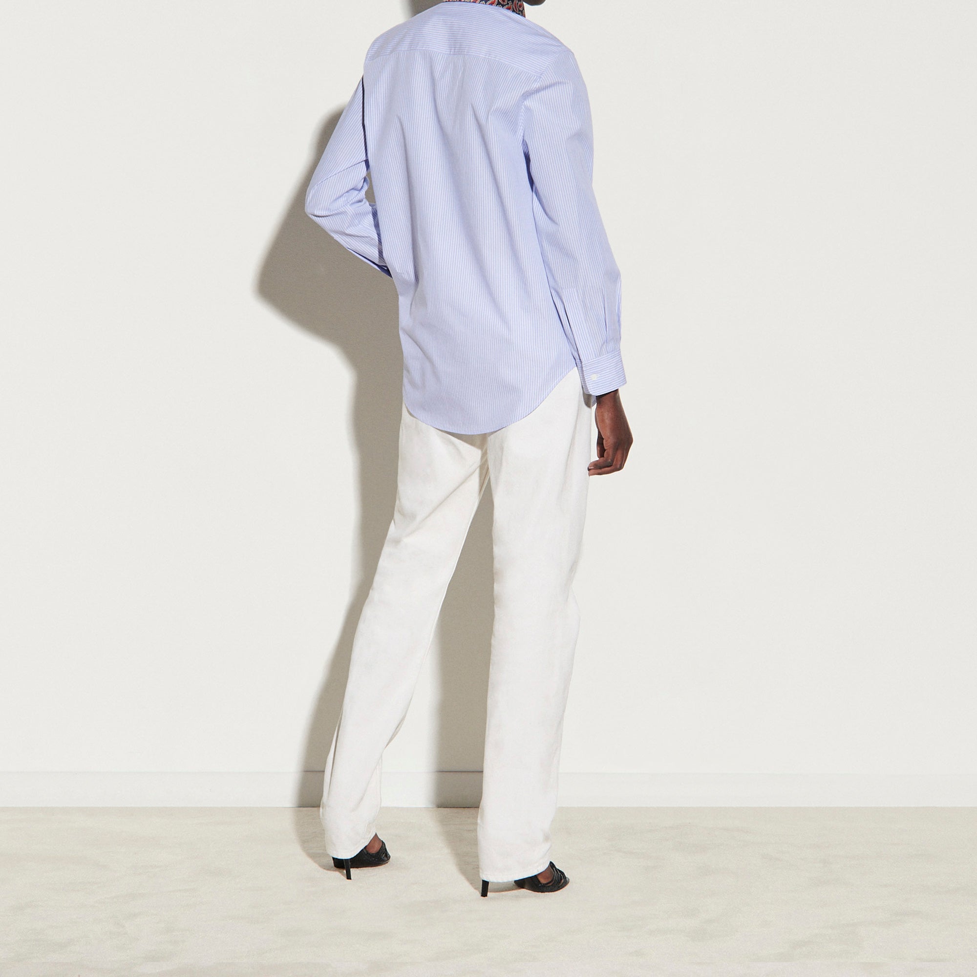 Chemise rayée et col imprimé Sandro seconde main