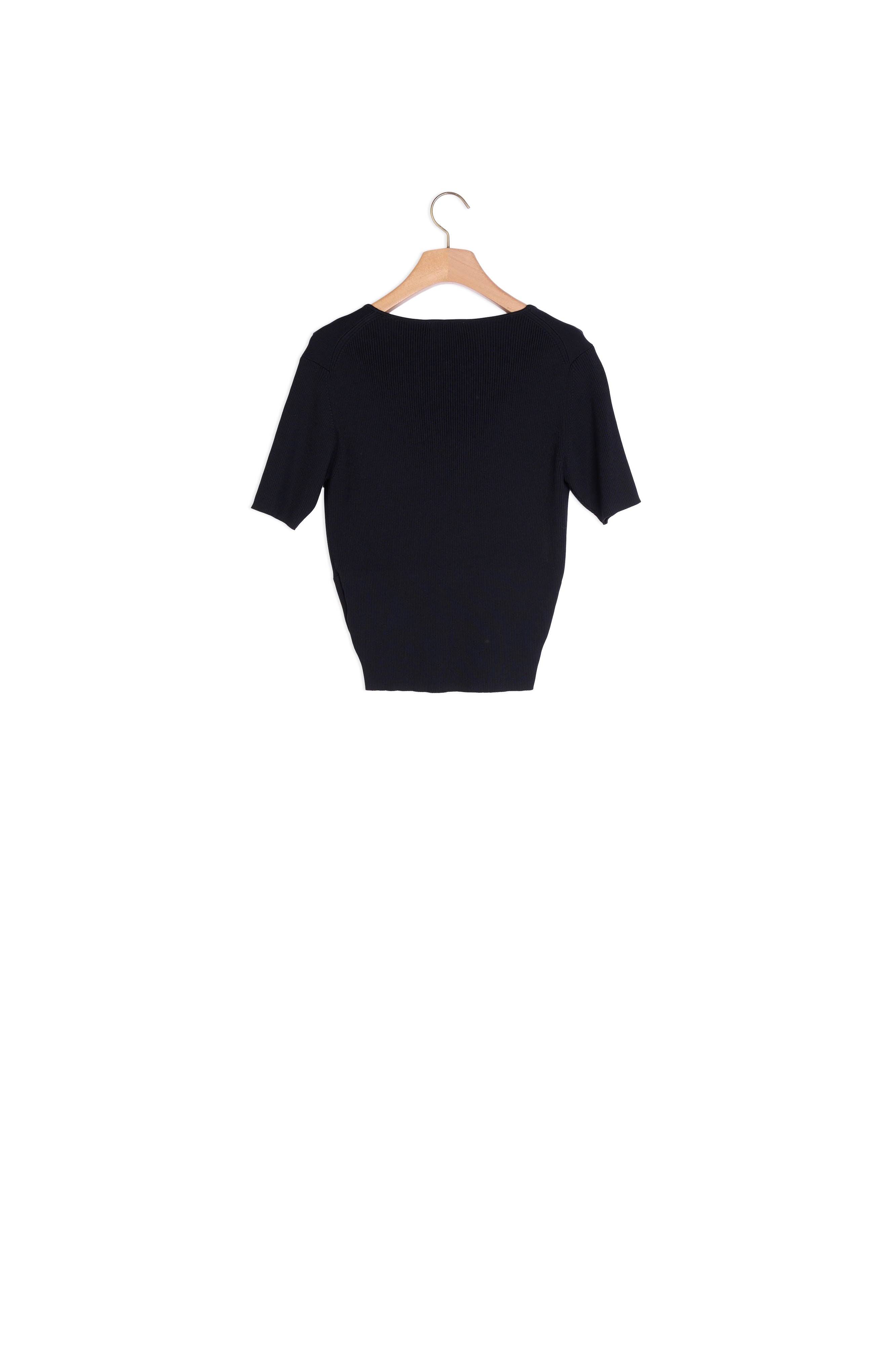 Top court en Maille côtelée Sandro seconde main