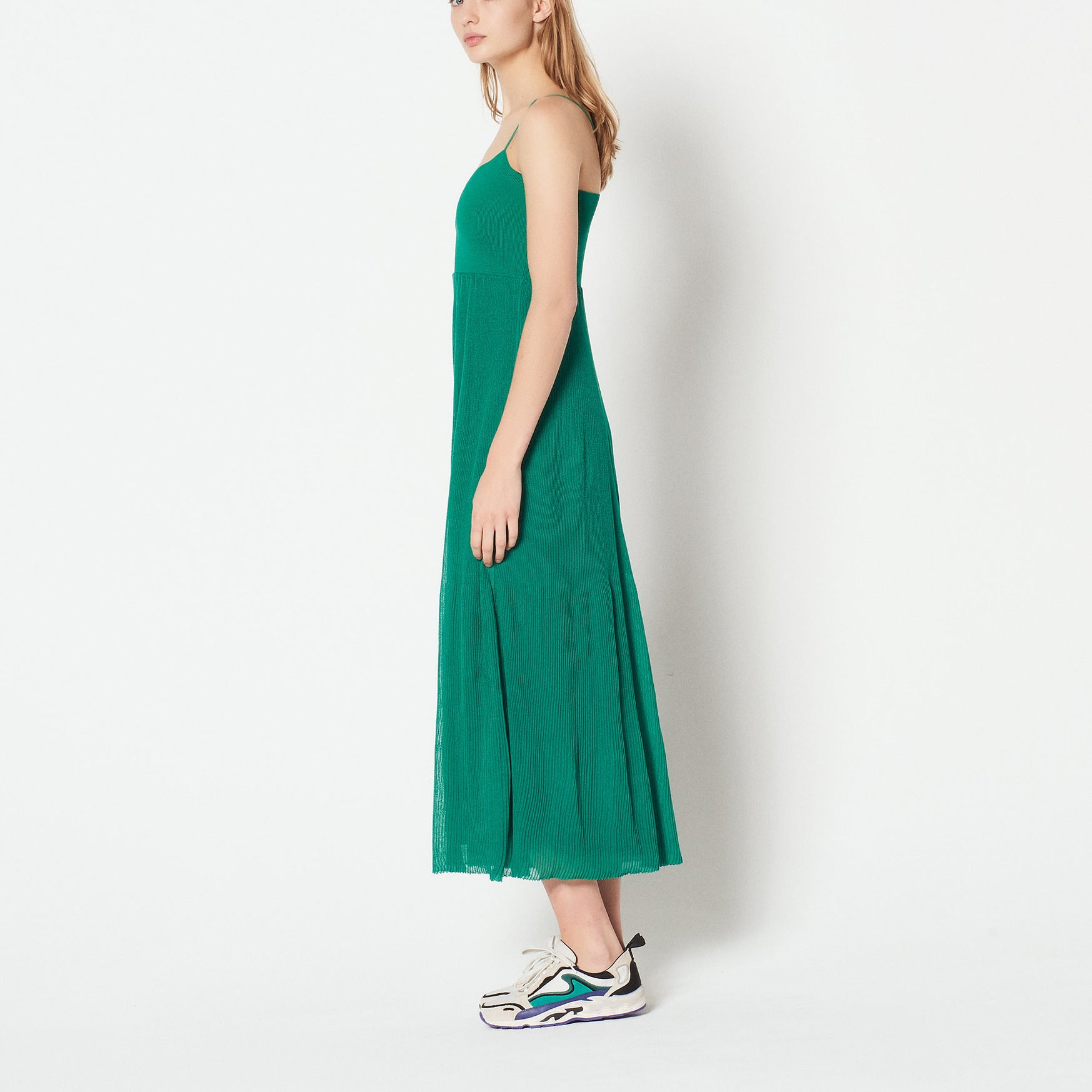 Robe longue en Maille et fines bretelles Sandro seconde main