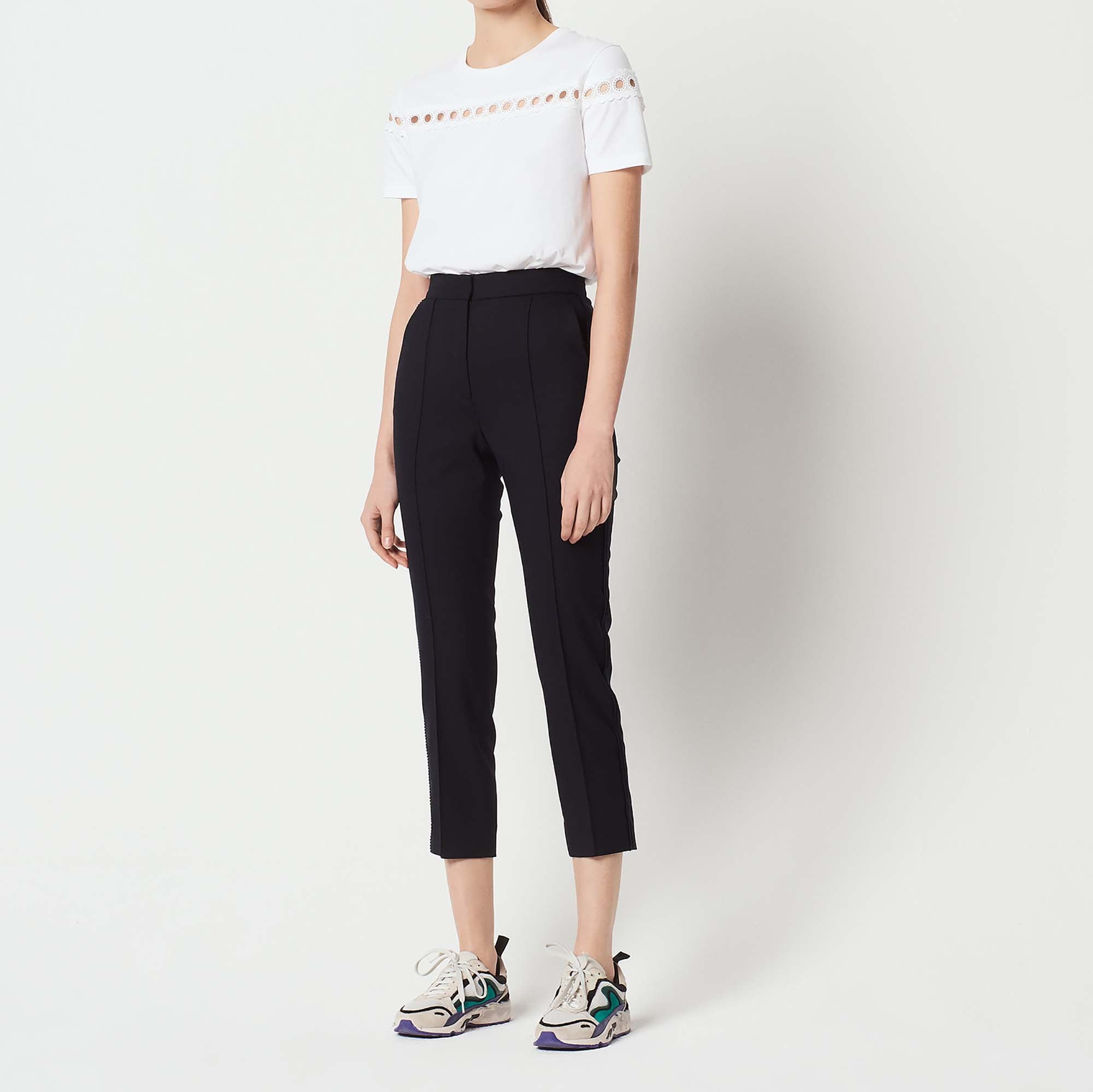 Pantalon droit 7/8ème avec galons Sandro seconde main