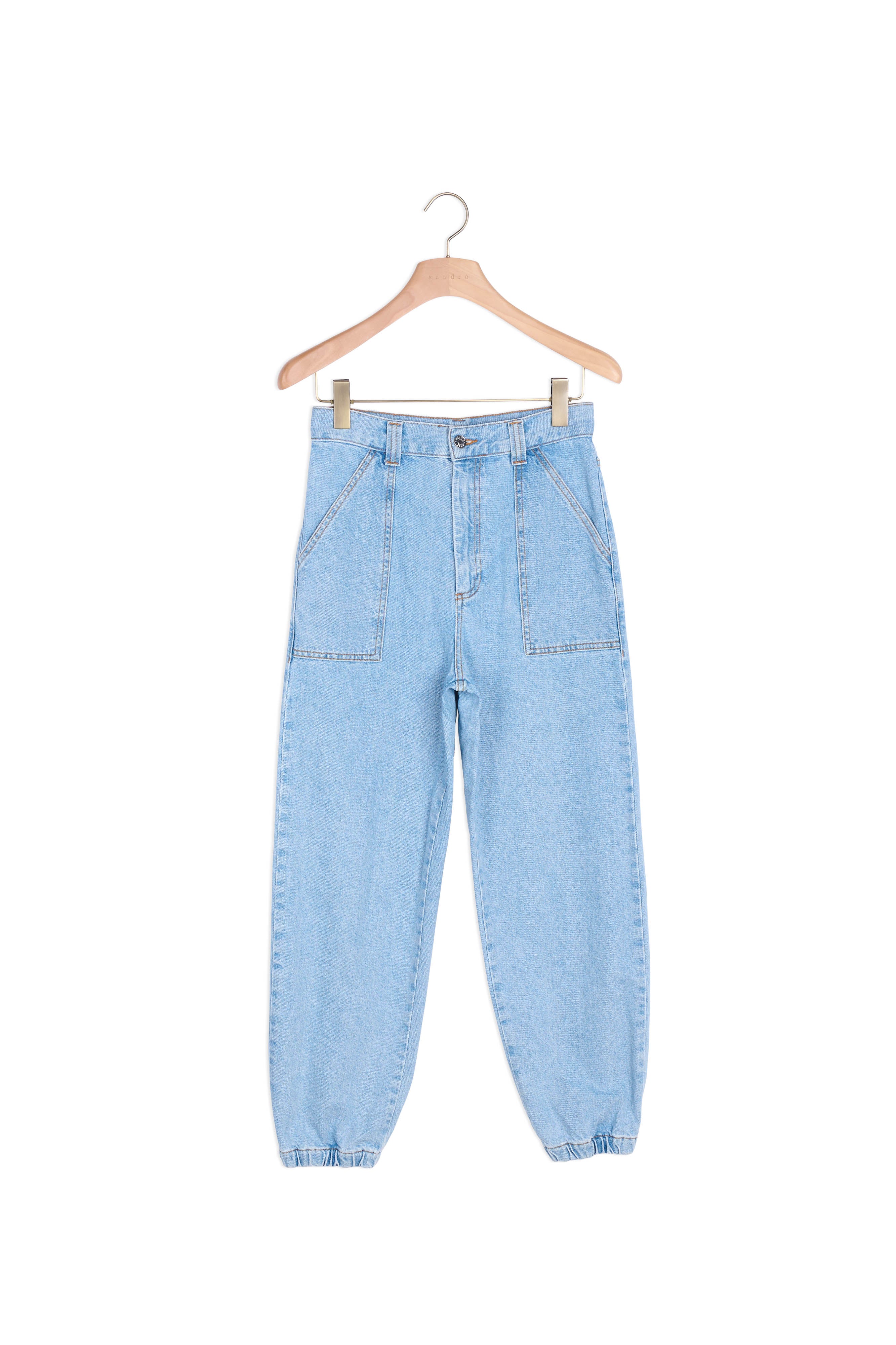 Jean en denim délavé Sandro seconde main