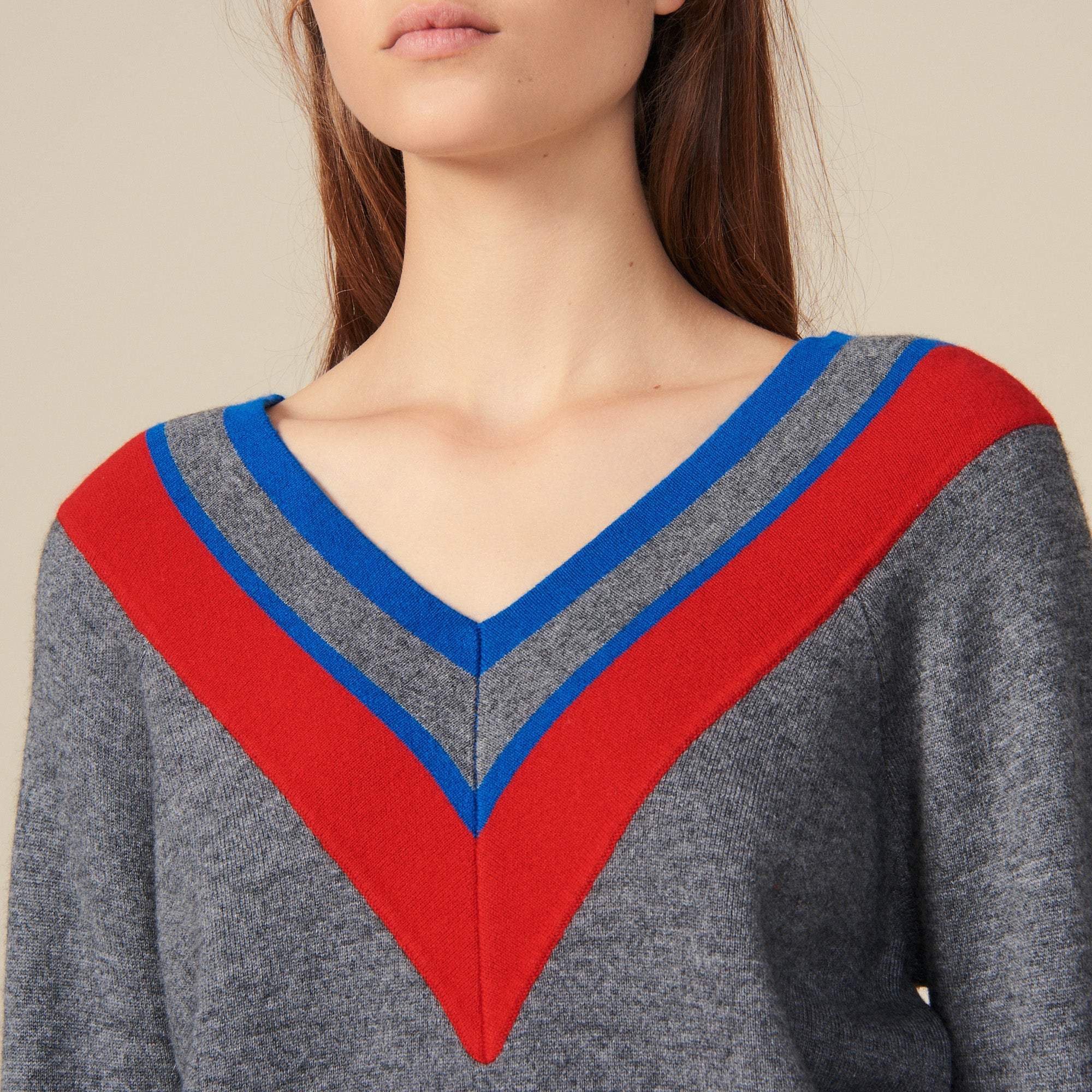 Pull décolleté avec galon Sandro seconde main