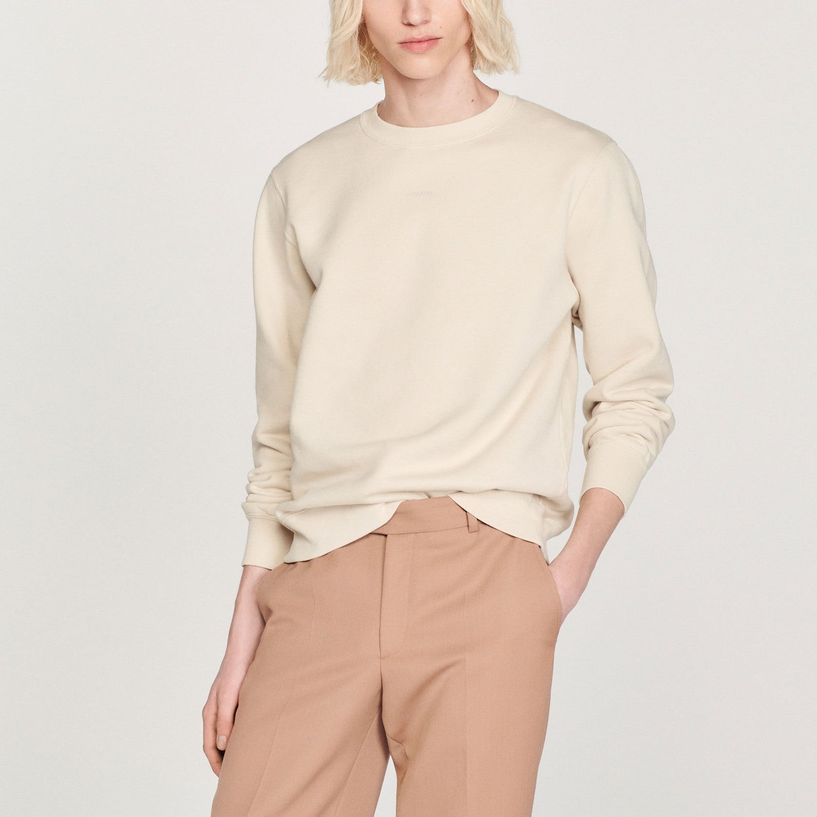 Sweat molletonné brodé Sandro seconde main