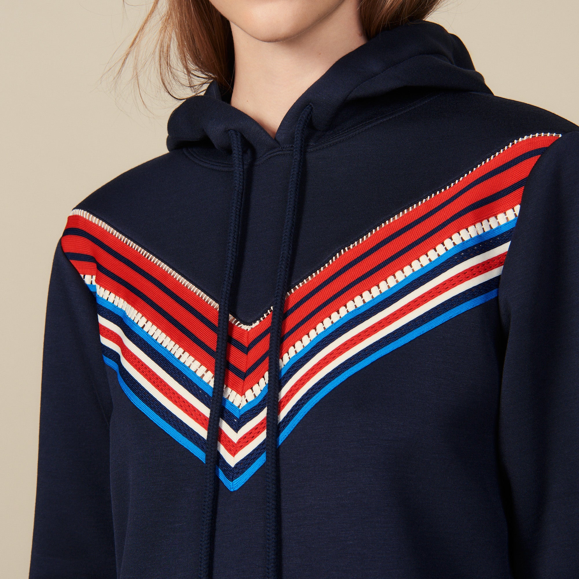 Sweatshirt avec galon rayé Sandro seconde main