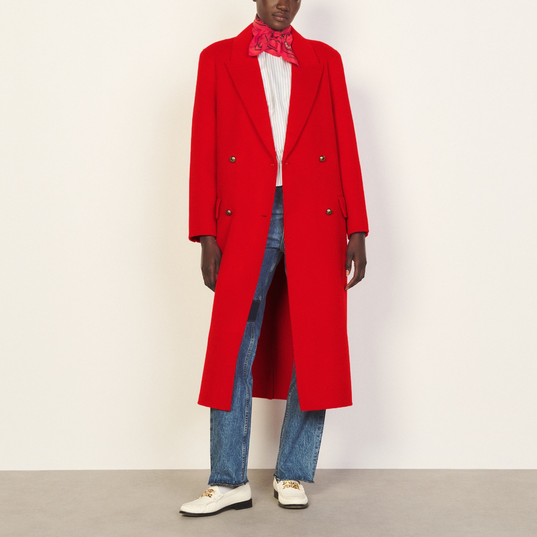 Outerwear Rouge Sandro seconde main