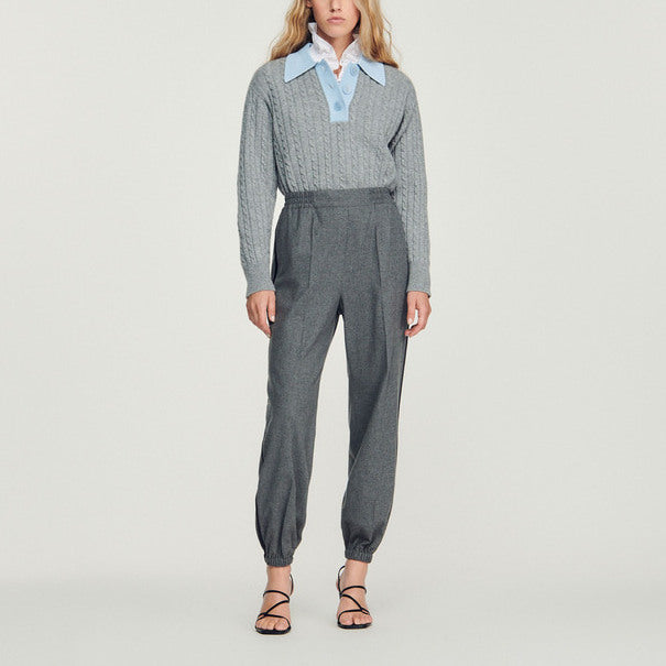 Pantalon élastiqué Sandro seconde main