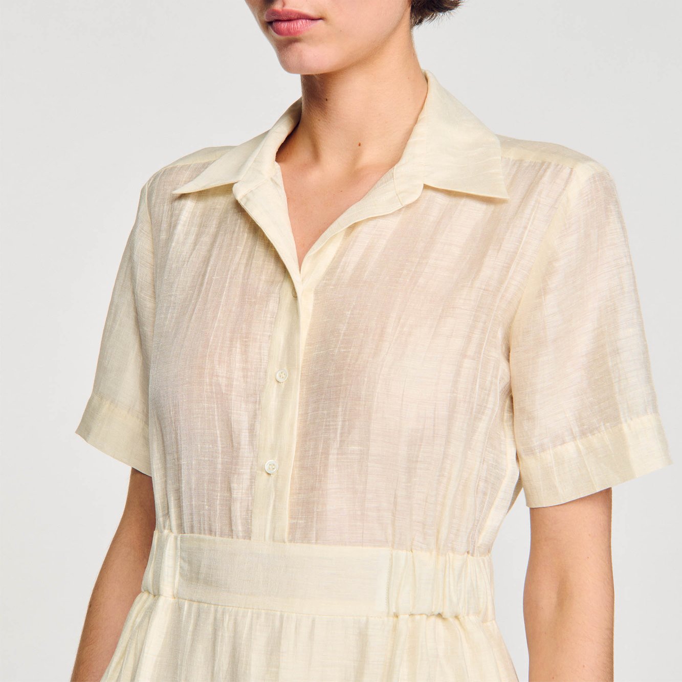 Robe courte volantée Sandro seconde main